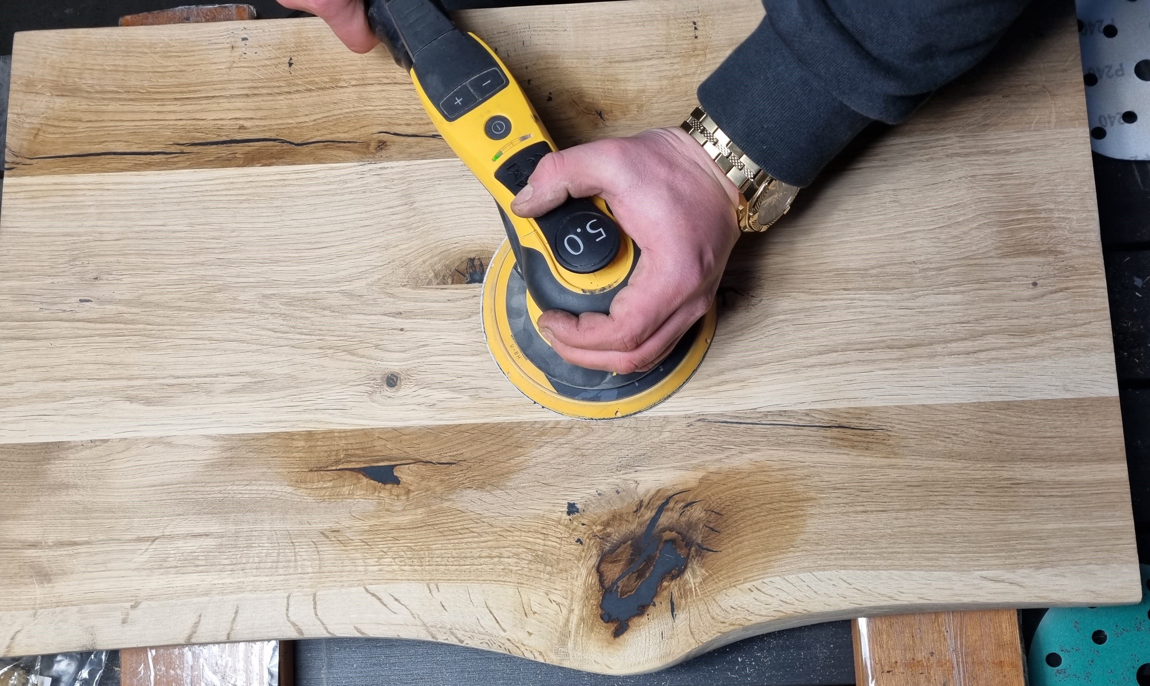 DM-Handel Waschtischplatte Eiche Holz Waschbeckenplatte (massiv günstig online kaufen