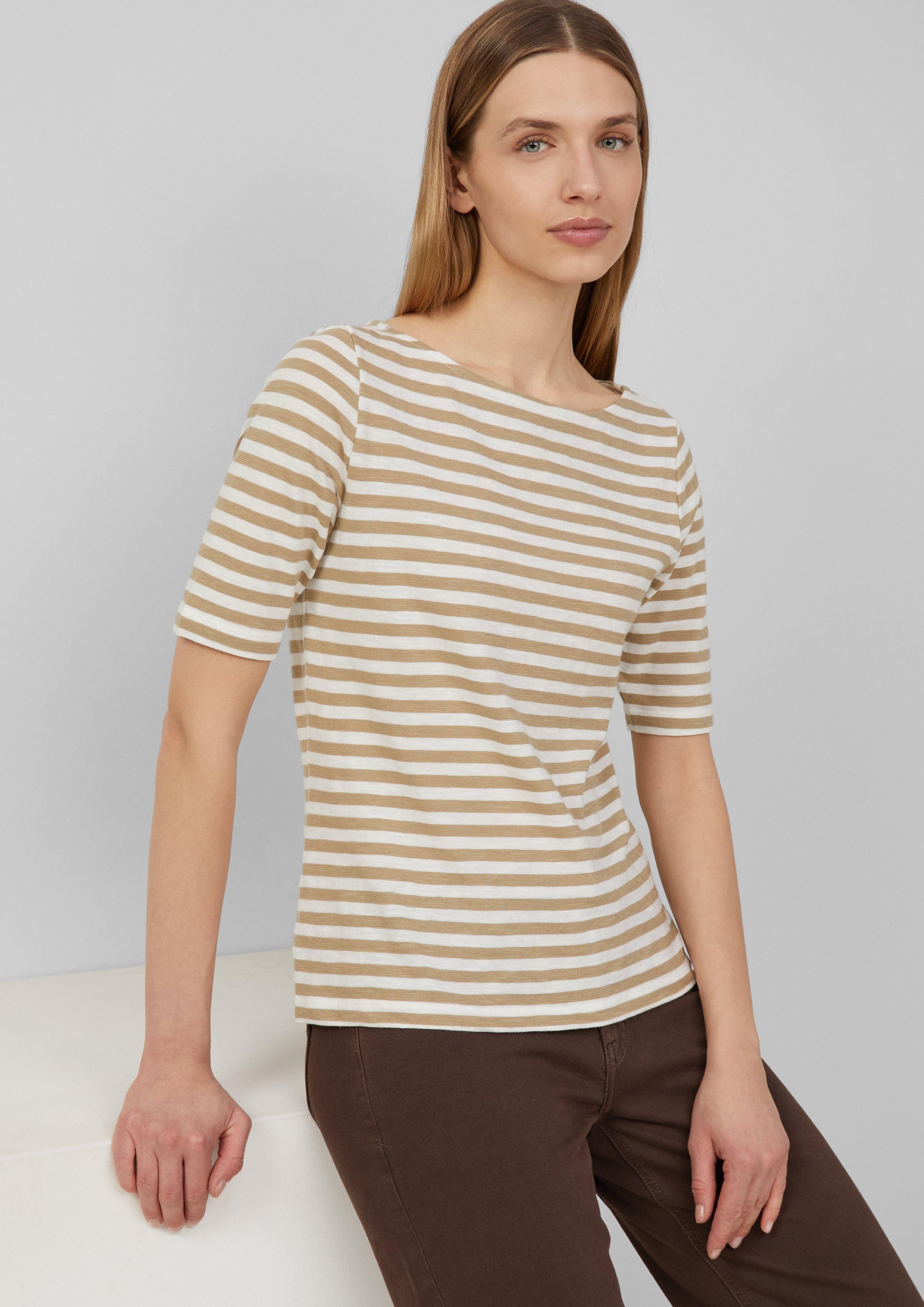 s.Oliver Kurzarmshirt Gestreiftes T-Shirt im Slim günstig online kaufen