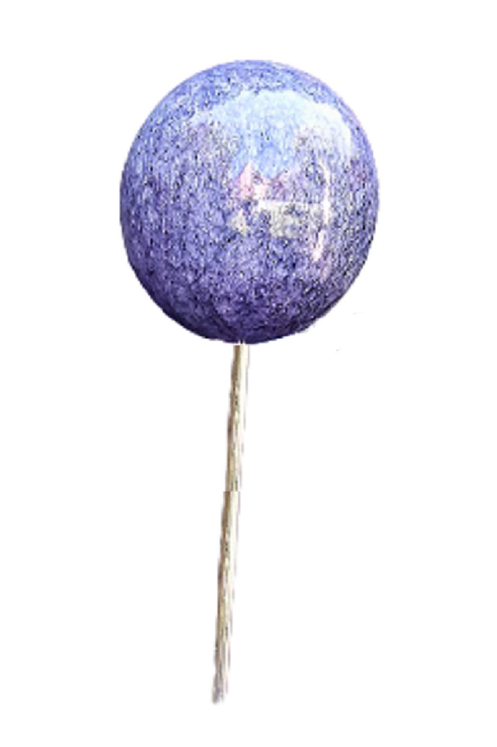 Jürgen Bocker - Gartenambiente Gartenstecker Rosenkugel Edelstahl blau Stab 80 cm Gartenstecker Beetstecker