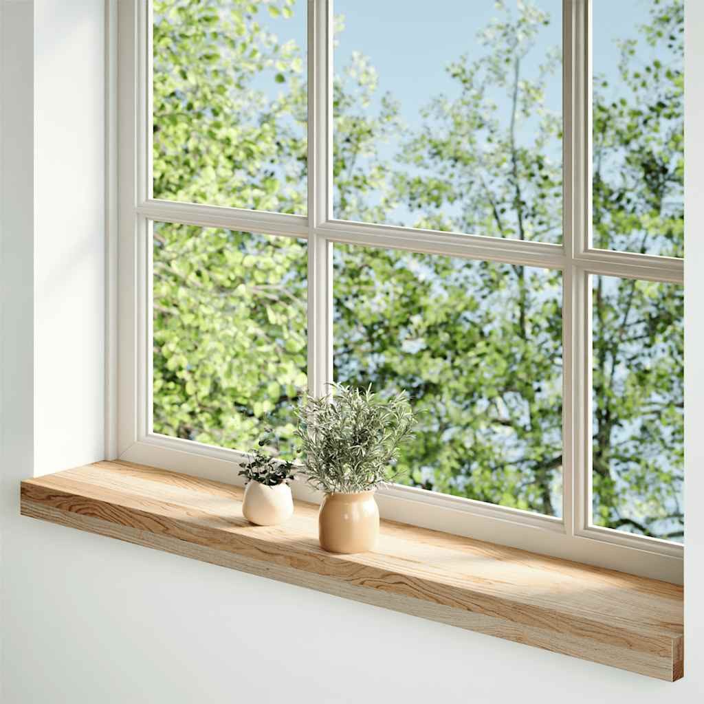 vidaXL Fensterbank Fensterbänke 2 Stk. Unbehandelt 70x15x2 cm Massivholz Ei günstig online kaufen