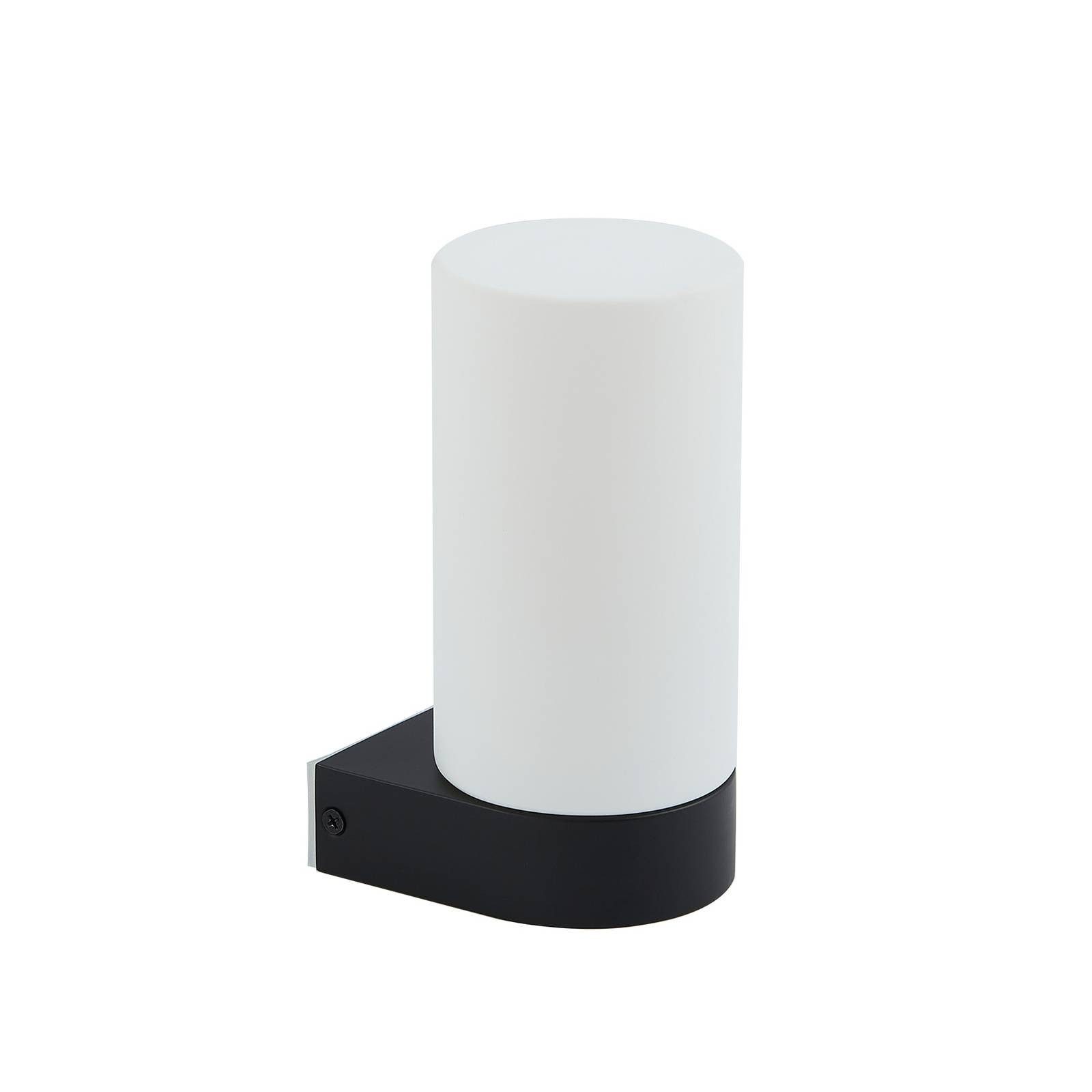Lucande Wandleuchte Basolo, Metall, Schwarz IP44, 1 x 10 W LED