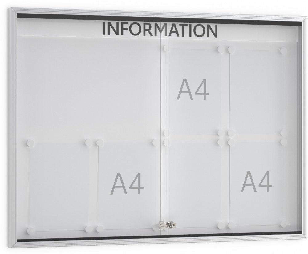 König Werbeanlagen Rahmen Mit System - perfekt M 40 - 10 Einseitig mm - DIN x Vitrine kommunizieren: A4 Bautiefe - ORGASTAR Super-Tafel