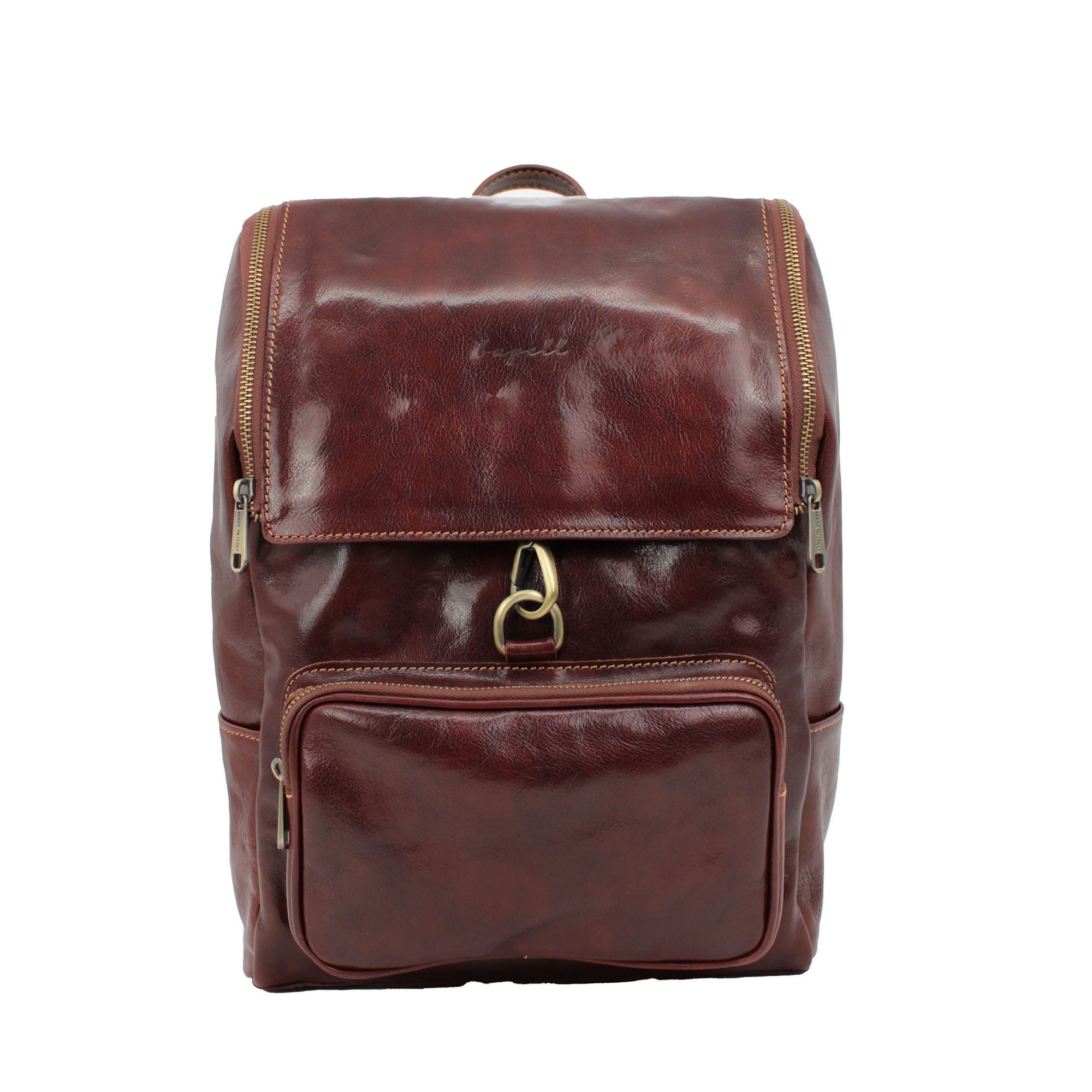 bupell Cityrucksack Gianni, City Business Backpack aus pflanzlich gegerbtem Leder