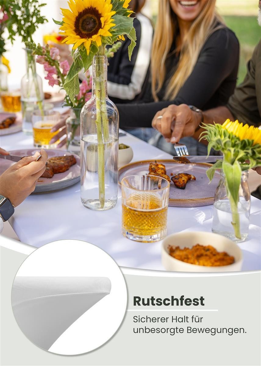 Gräfenstayn Hussen-Set Biertischhussen Bierzeltgarnitur 50cm 70cm, Biertischhussen-Set 3 tlg Bierzeltgarnitur 50cm oder 70cm breite – Bild 4 von 5