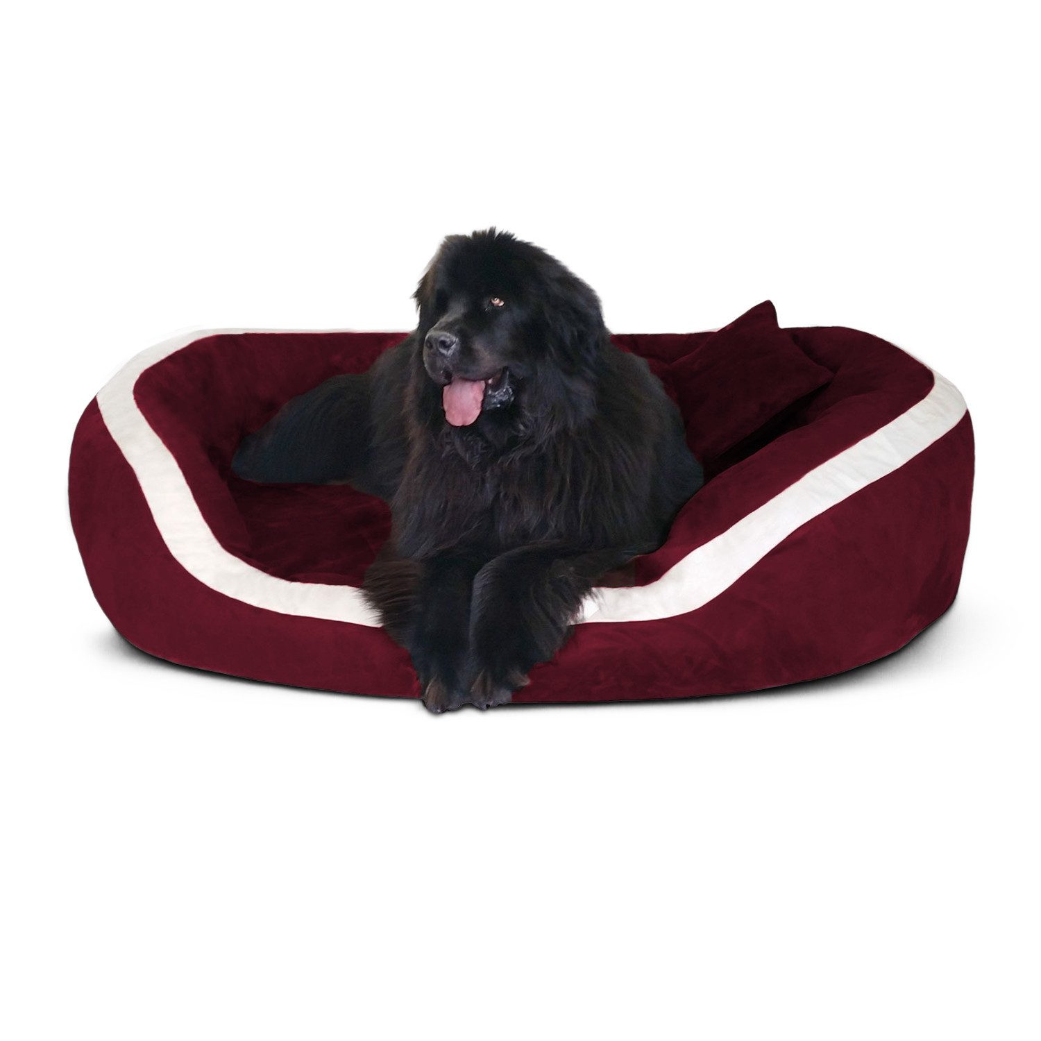 tierlando® Tierbett PEPPER Orthopädisches Hundebett Hundesofa Velours MEGA DICK & WEICH