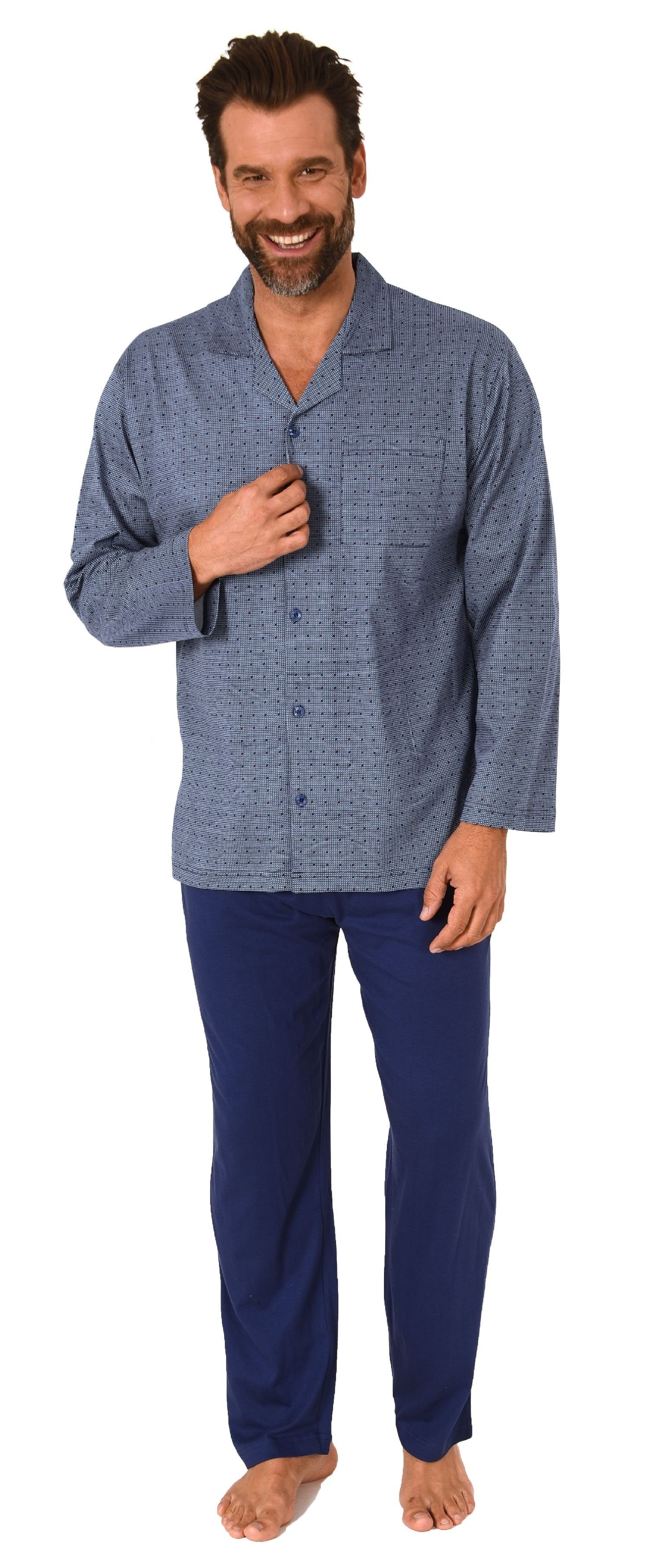 Normann Pyjama Herren Langarm Schlafanzug zum günstig online kaufen
