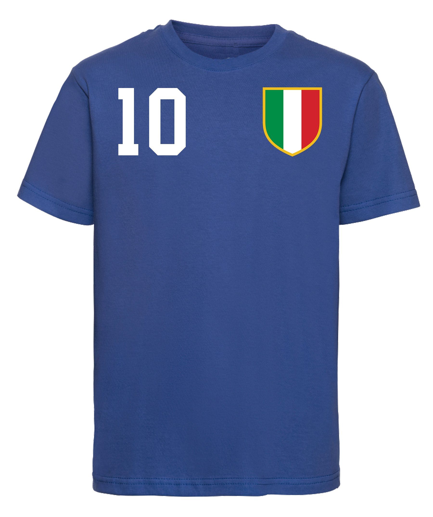 Youth Designz T-Shirt Italien Kinder T-Shirt Look trendigem im Motiv Trikot Fußball mit