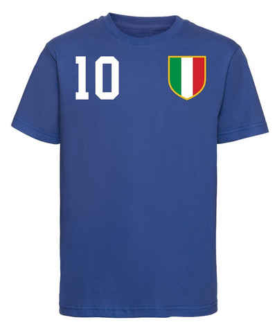 Youth Designz T-Shirt »Italien Kinder T-Shirt im Fußball Trikot Look« mit trendigem Motiv