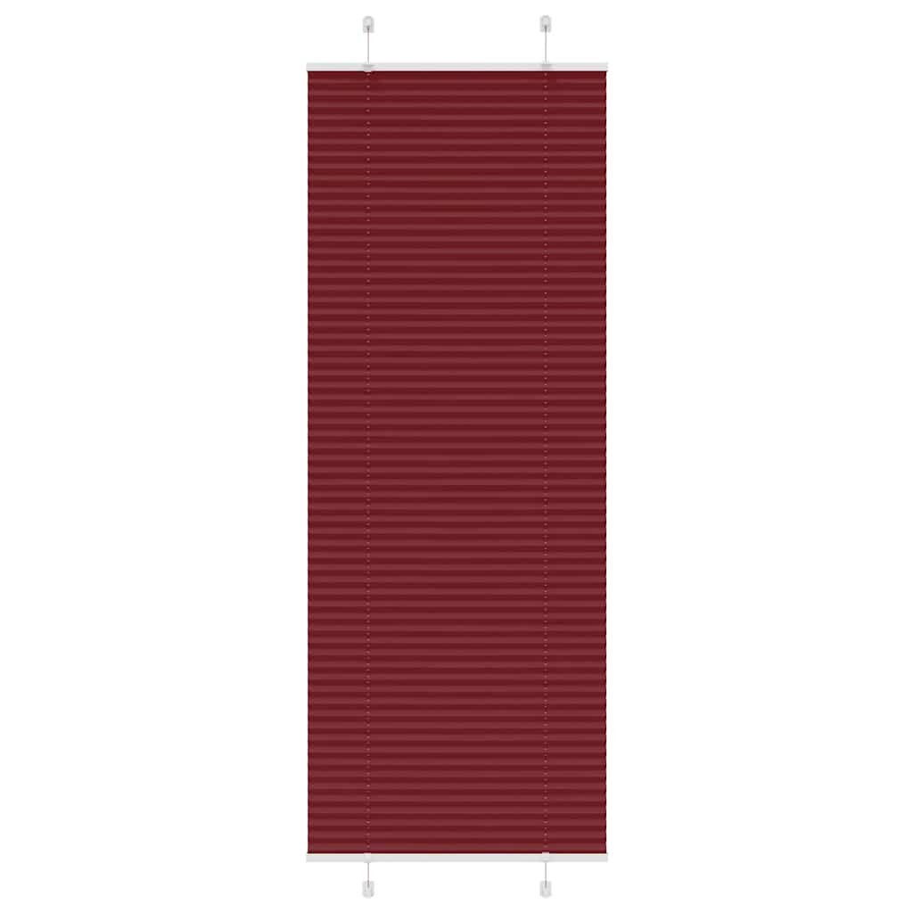 Rollo Plissee Bordeauxrot 70x200 cm Stoffbreite 69,4 cm Polyester, vidaXL