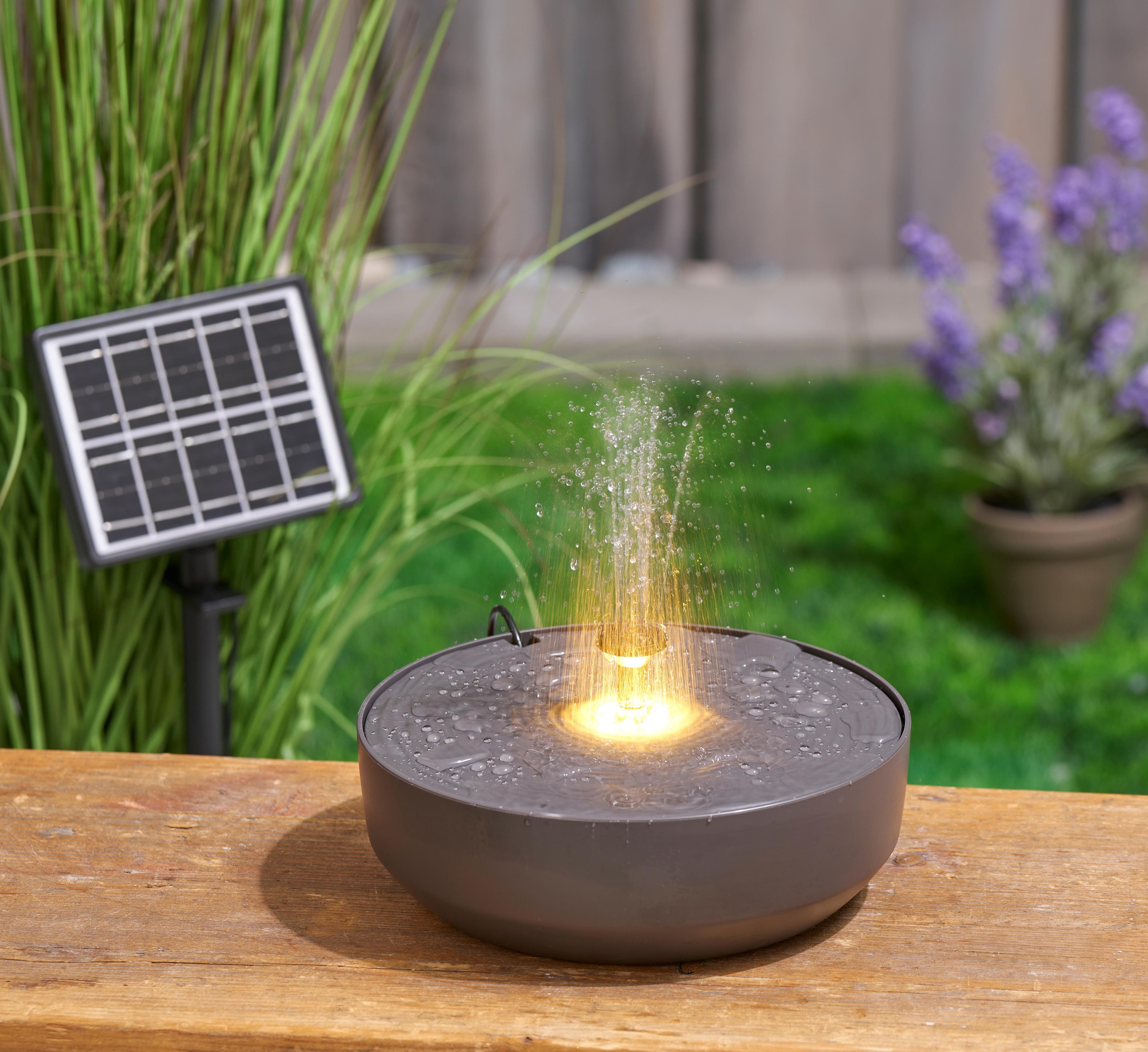 Northpoint Gartenbrunnen Solargartenbrunnen mit LED für Außenbereich günstig online kaufen