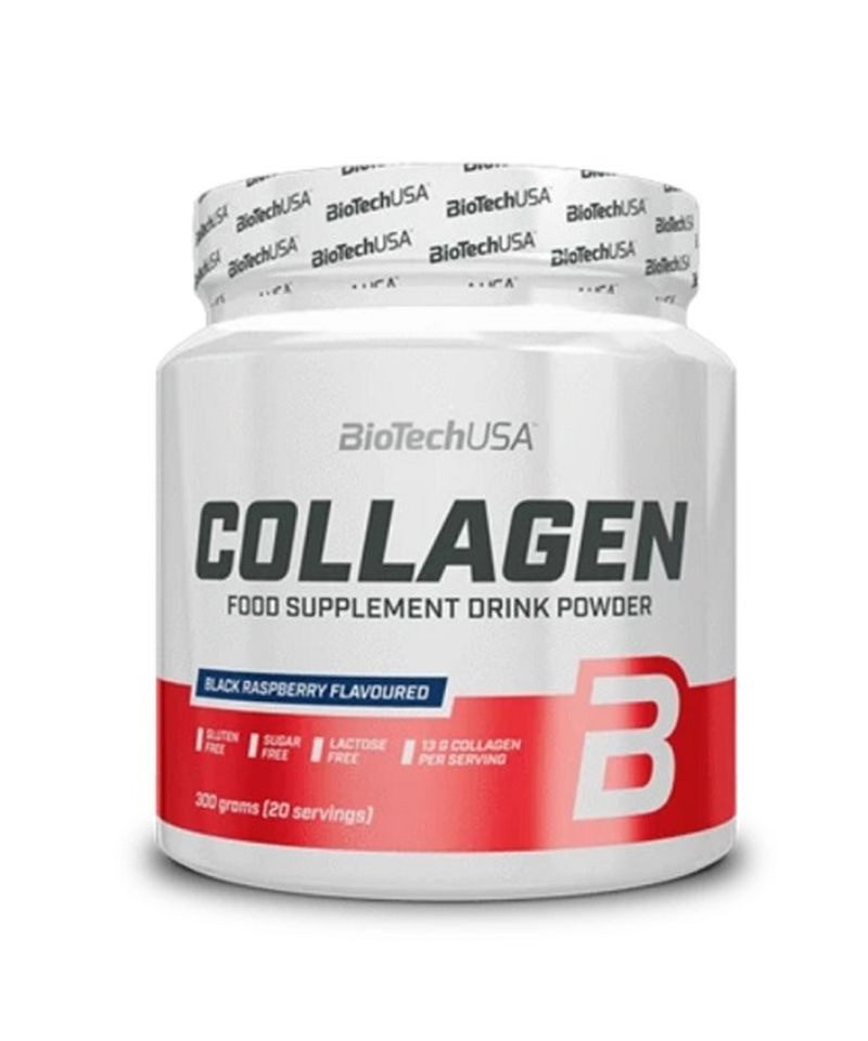 Biotech USA BioTech Collagen 300g - Black Raspberry Pulver, 300 g, Pulver
