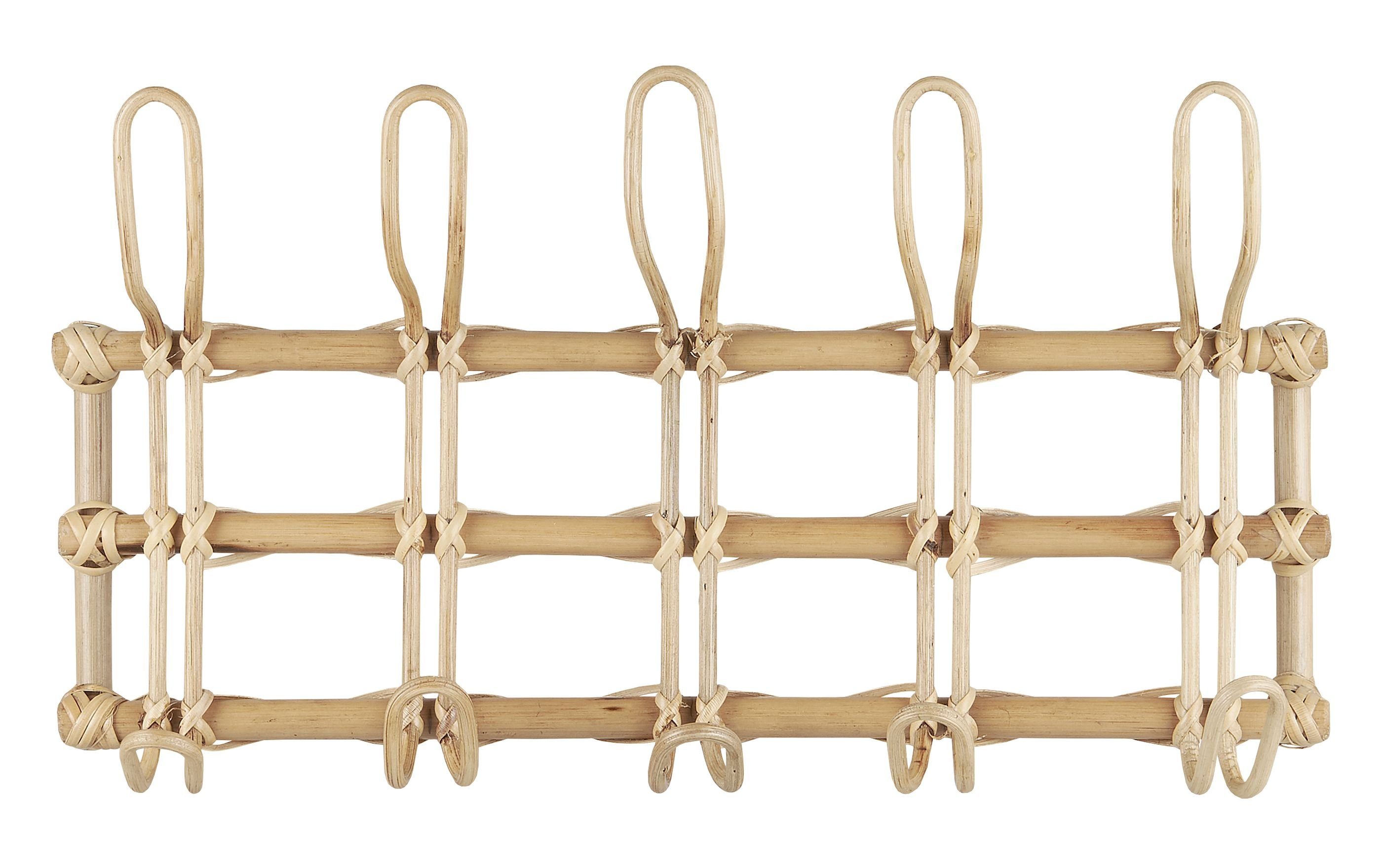 Ib Laursen Hakenleiste 5er Hakenleiste Wandhaken Kleiderhaken Крючки гардеробные Rattan Ib