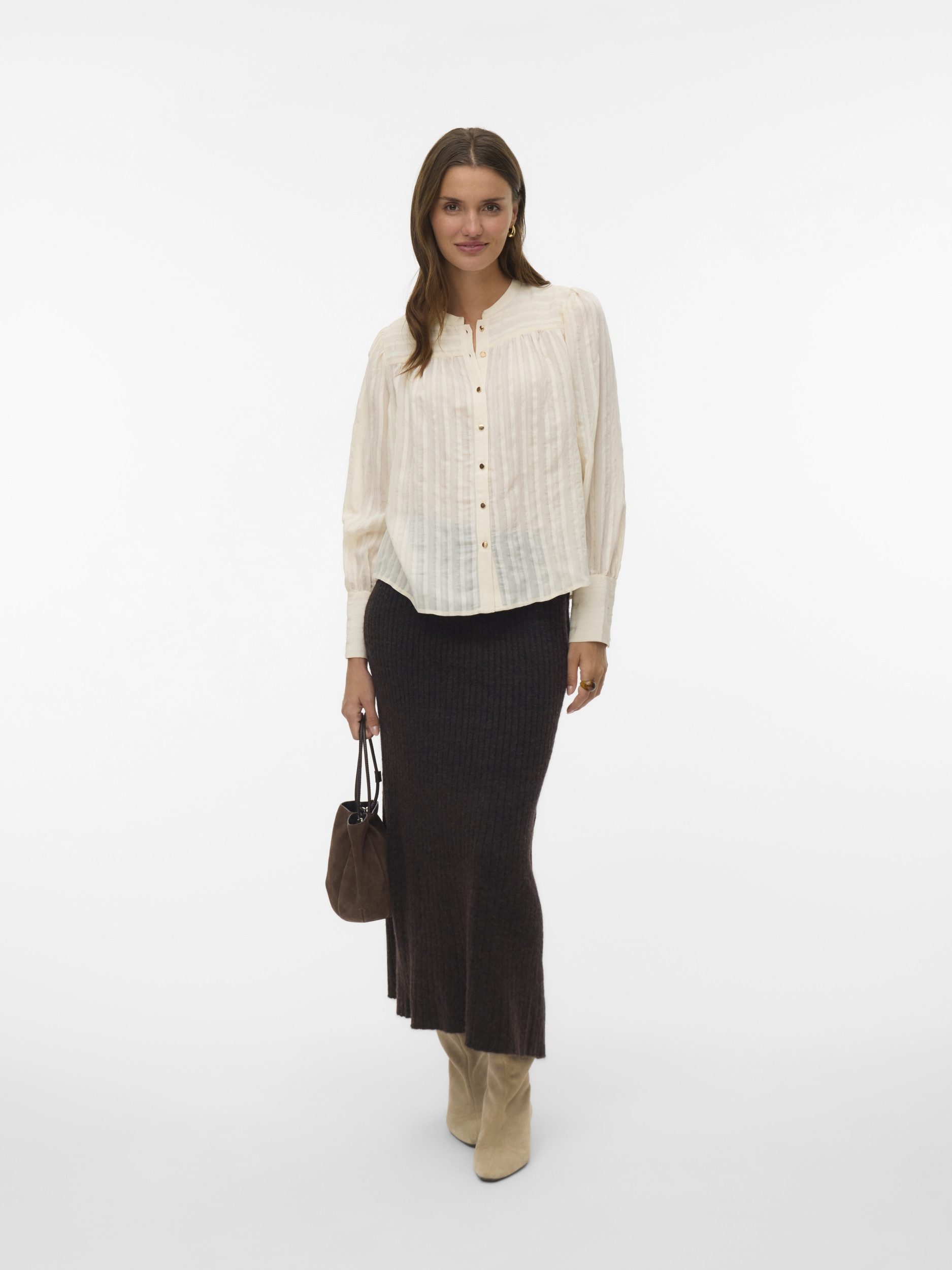 Langarmbluse VMISELLE L/S SHIRT WVN BTQ