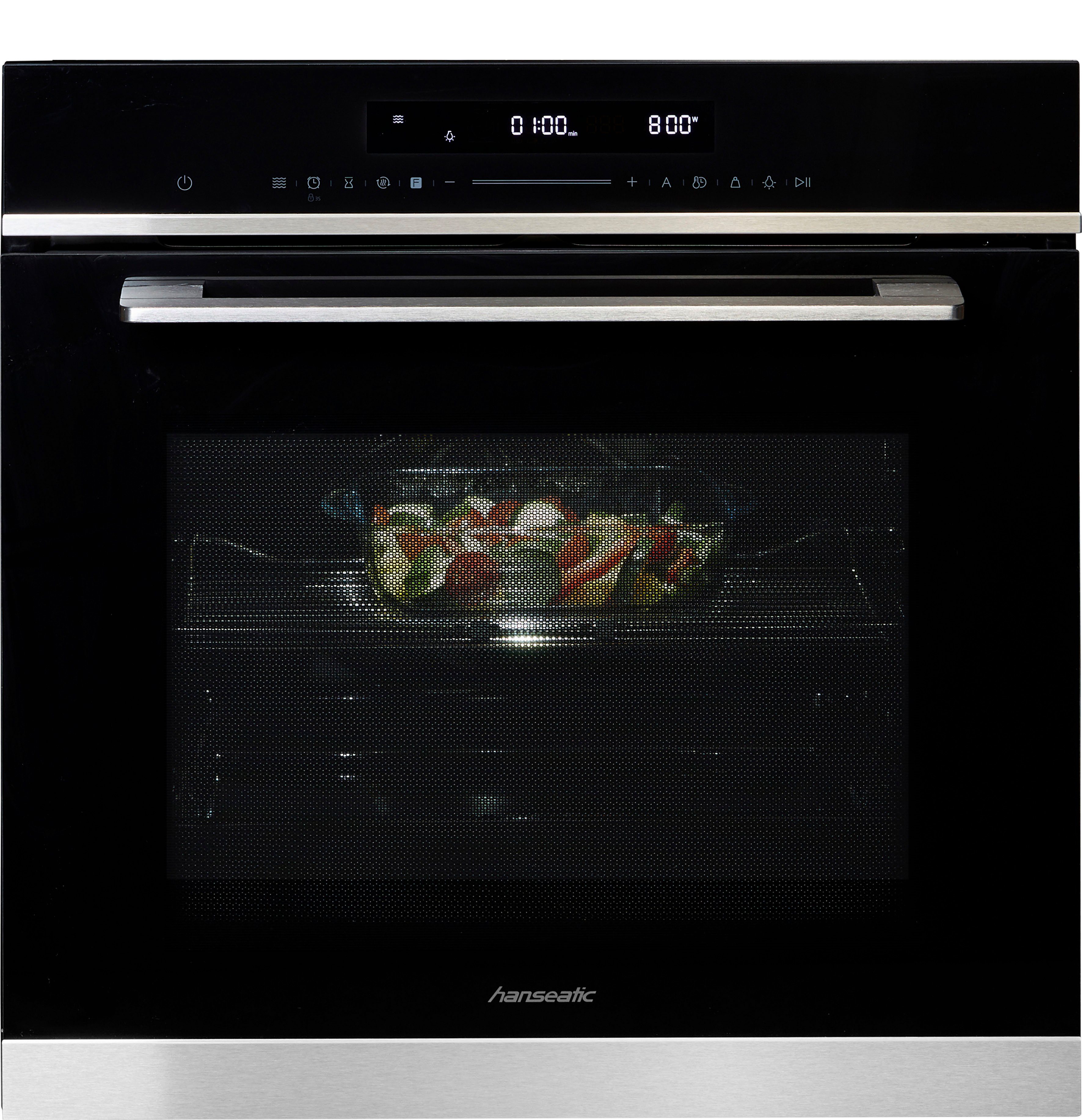 Hanseatic Backofen mit Mikrowelle 7NF30T0-E111E, Praktische Mikrowellen-Funktion: Für schnelles Aufwärmen