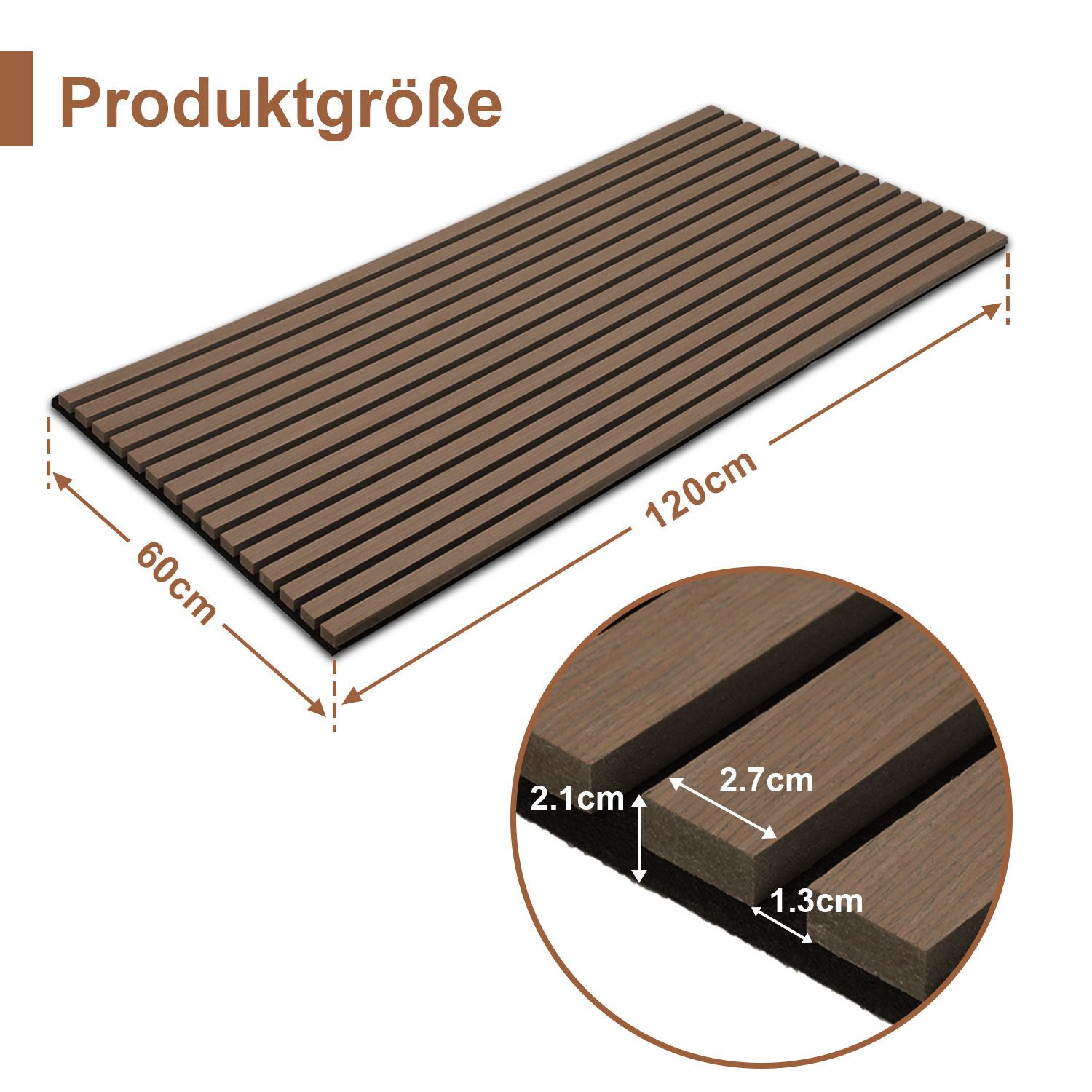 Clanmacy Wandpaneel 2x Wandpaneele Akustikpaneele 120*60*2.1cm günstig online kaufen