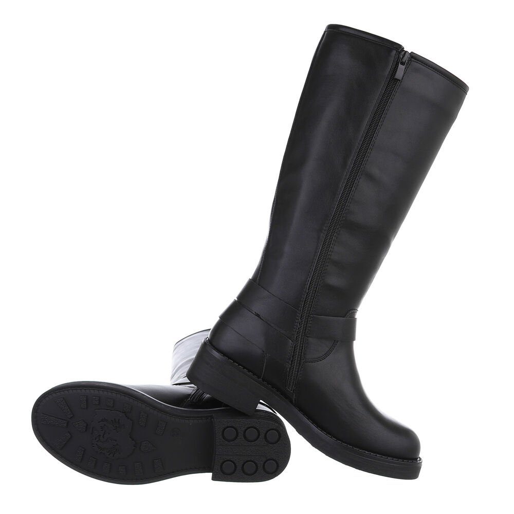 Ital-Design Damen Bikerschuhe Biker Westernstiefel (85275999) Blockabsatz F günstig online kaufen