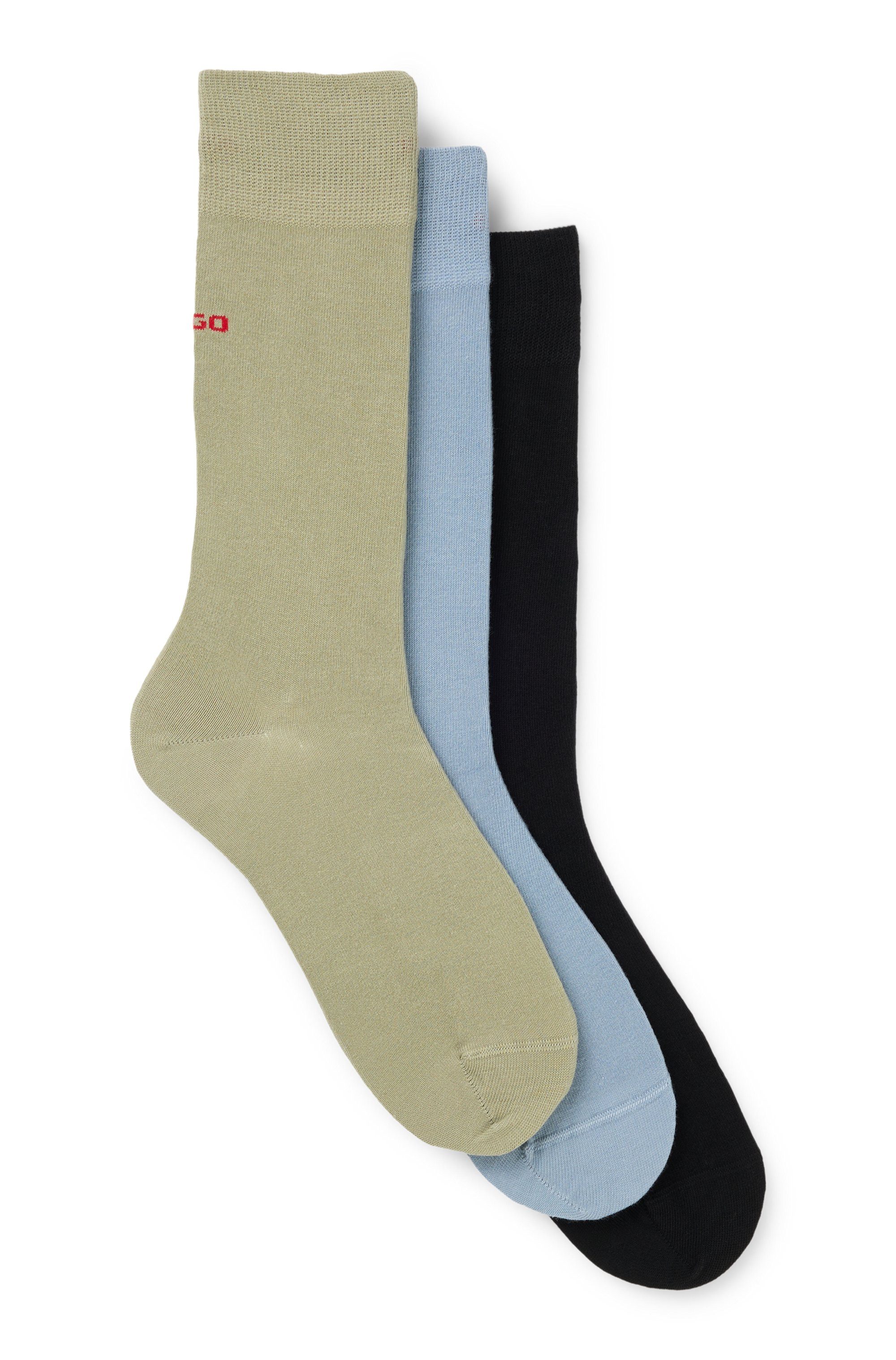 HUGO Businesssocken 3P RS UNI CC (Packung, 3-Paar, 3er Pack) mit kontrastfa günstig online kaufen