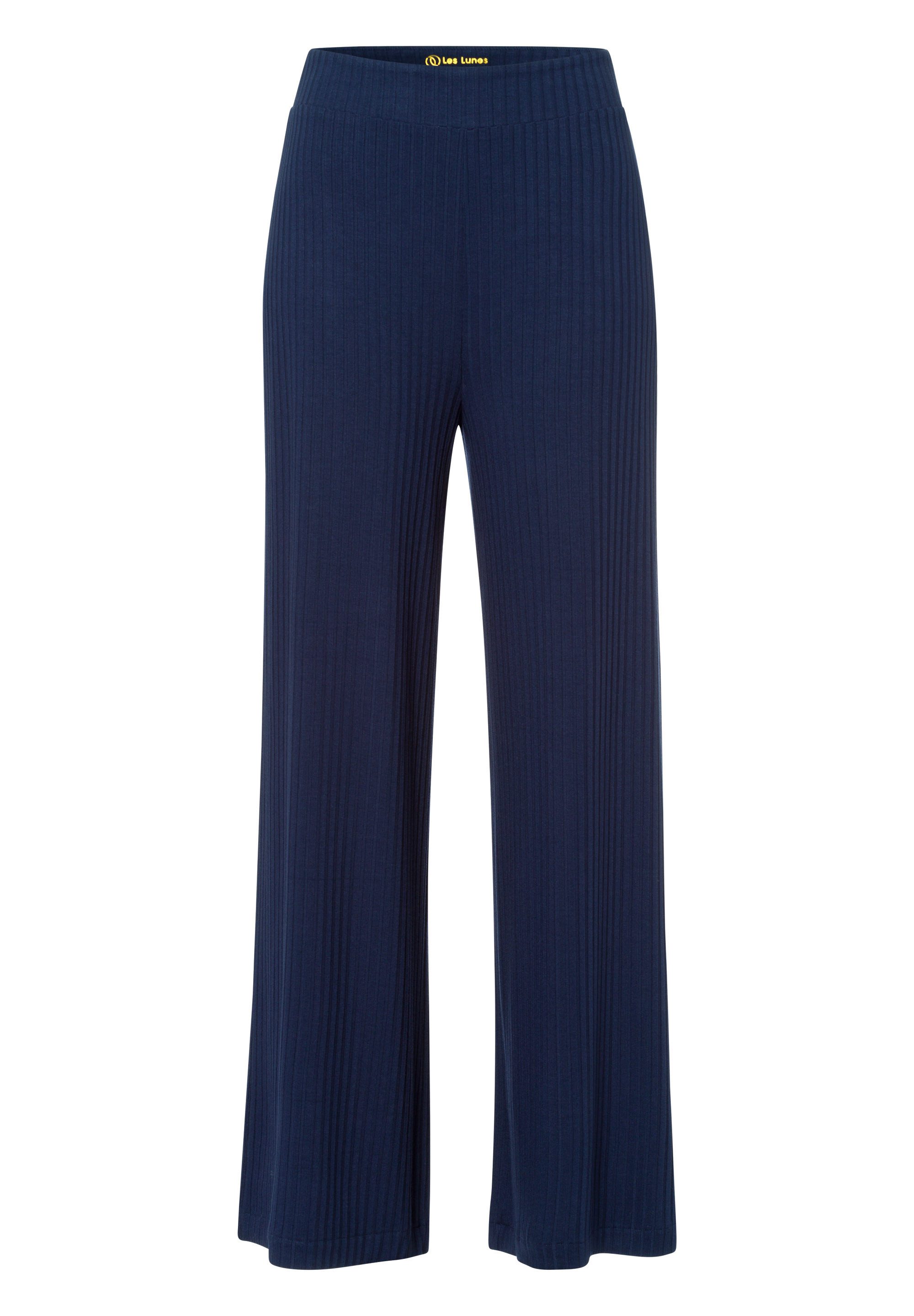 Les Lunes Stoffhose MICHELLE Rib Wide Leg LENZING™ ECOVERO™ Viskose, femini günstig online kaufen