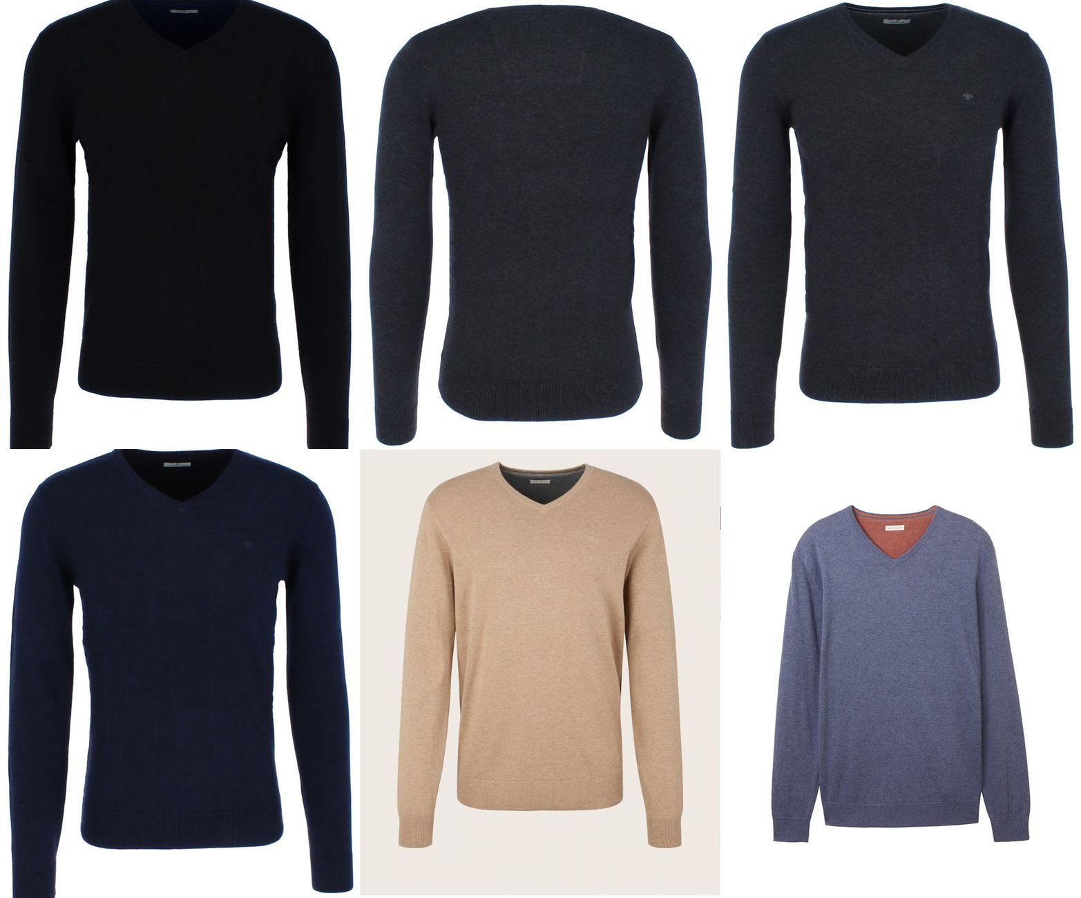 TOM TAILOR Sweatshirt Basic V-Neck Sweater
