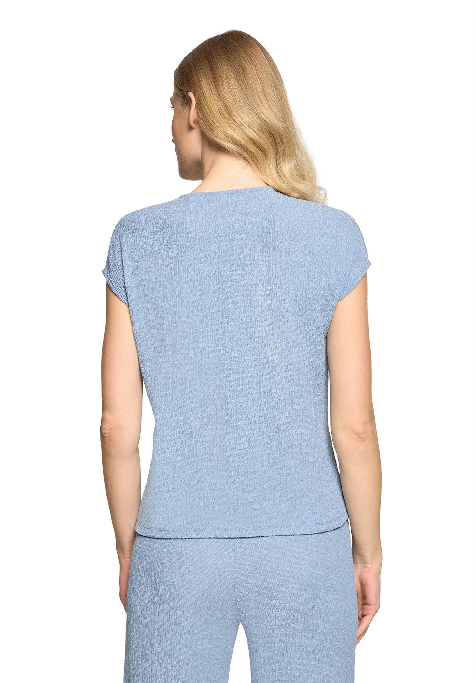 Cartoon Kurzarmshirt Damen mit Raffung (1-tlg)