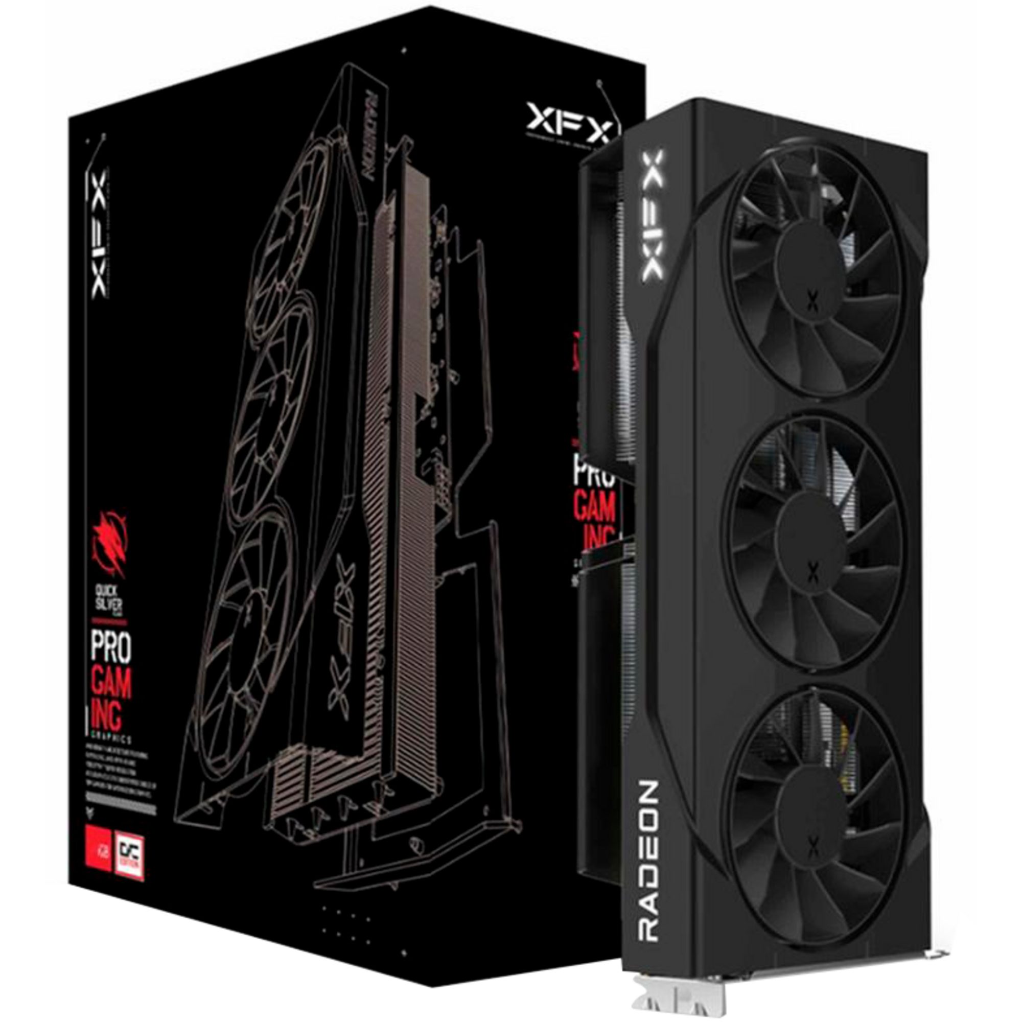 XFX XFX Radeon RX 9060 XT Swift OC Triple Fan, Grafikkarte, (RDNA4, GDDR6 Grafikkarte (16 GB, RDNA4, GDDR6, 2x DisplayPort, 1x HDMI 2.1)
