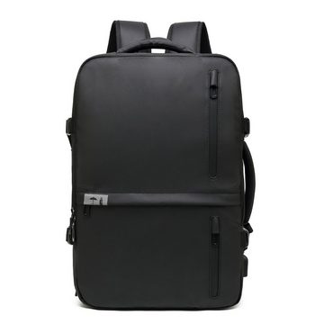 TAN.TOMI Laptoprucksack Schulrucksack Multifunktion Backpack Herren Anti-Diebstahl Rucksack, für 17,3" Laptop, Daypack mit USB-Ladeanschluss für Arbeit und Reise
