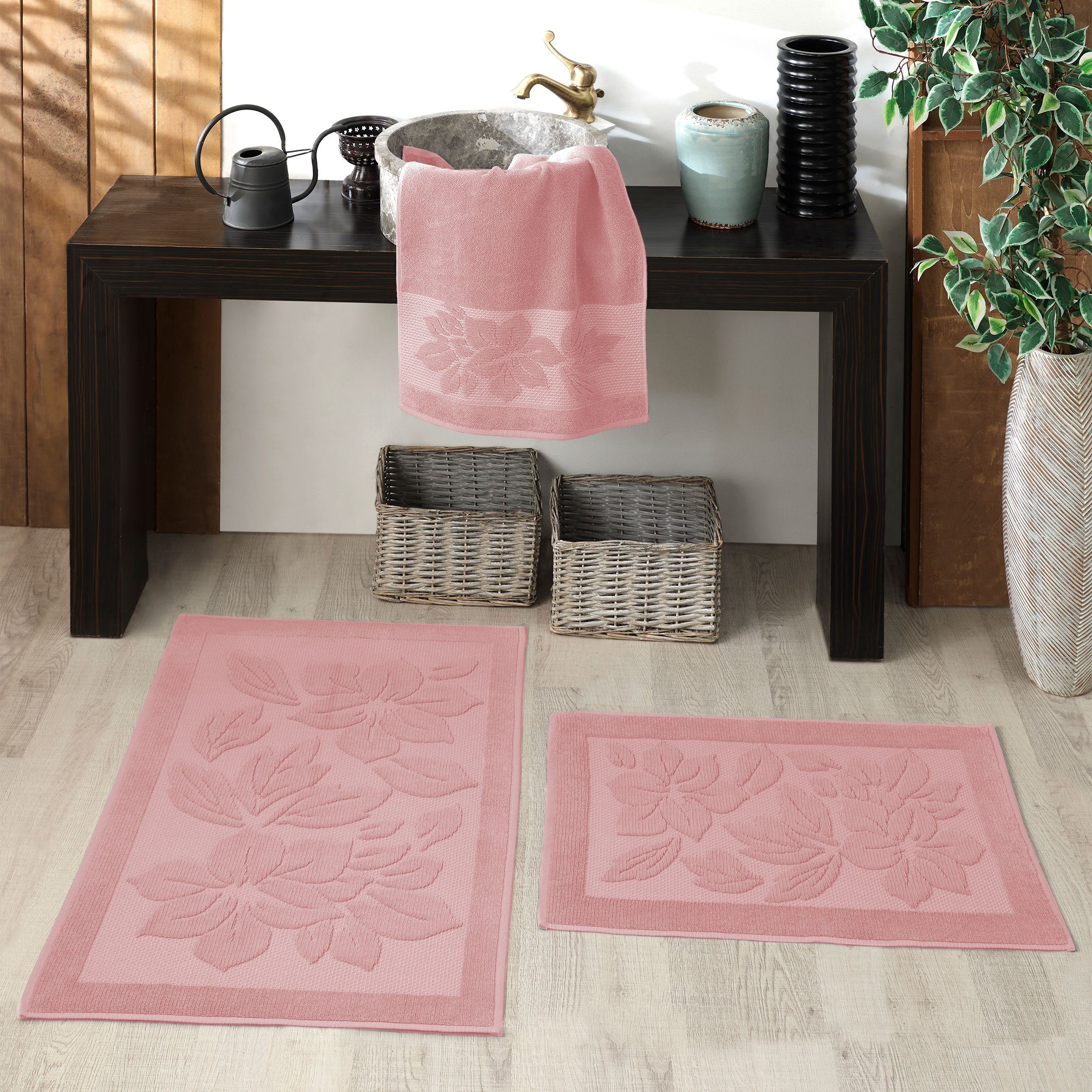 Nurpak Badematte Set 3 teilig Derya günstig online kaufen