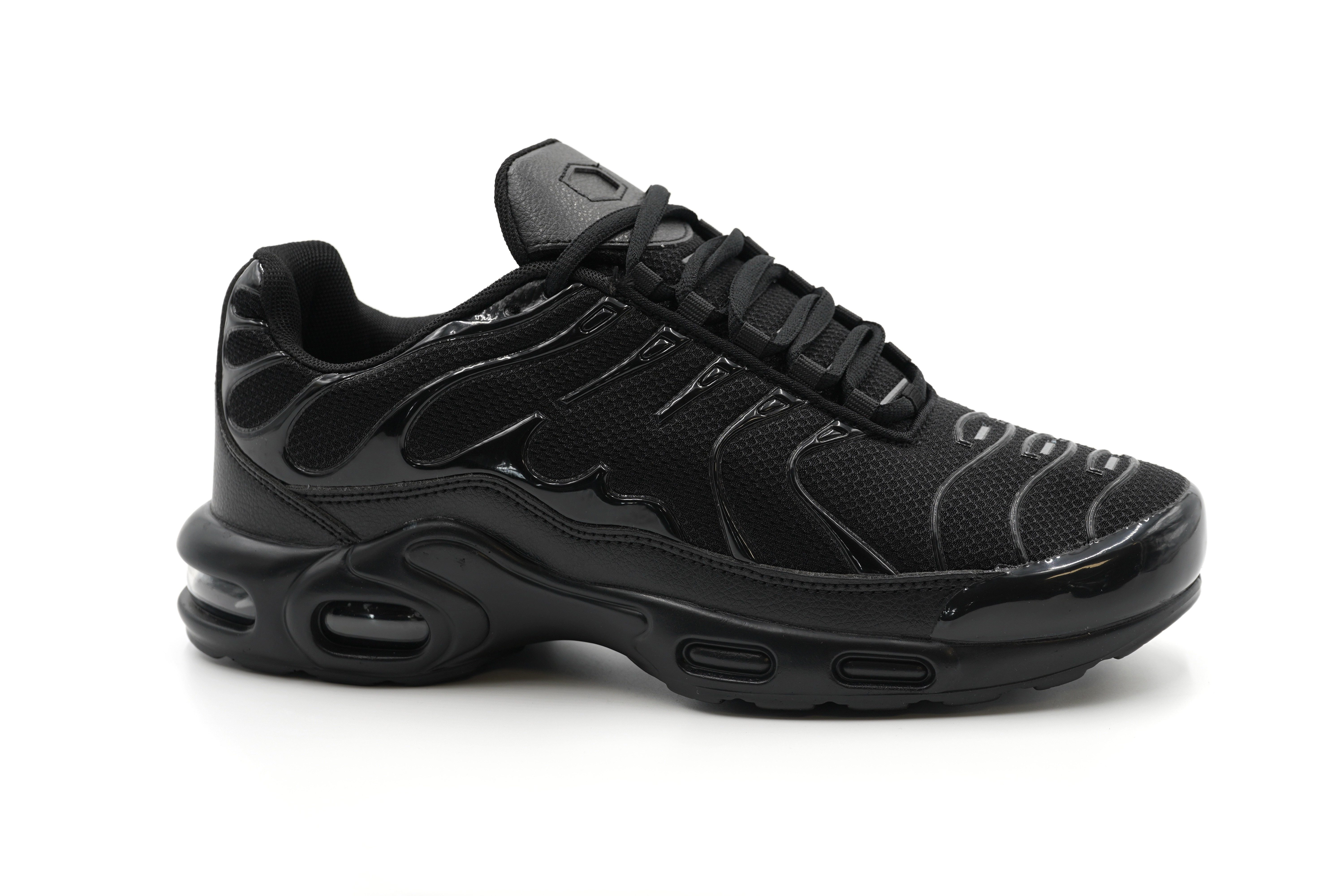 Sonderpostendiscount Herrenschuhe Sneaker mit Luftpolster K63B All Black Sn günstig online kaufen