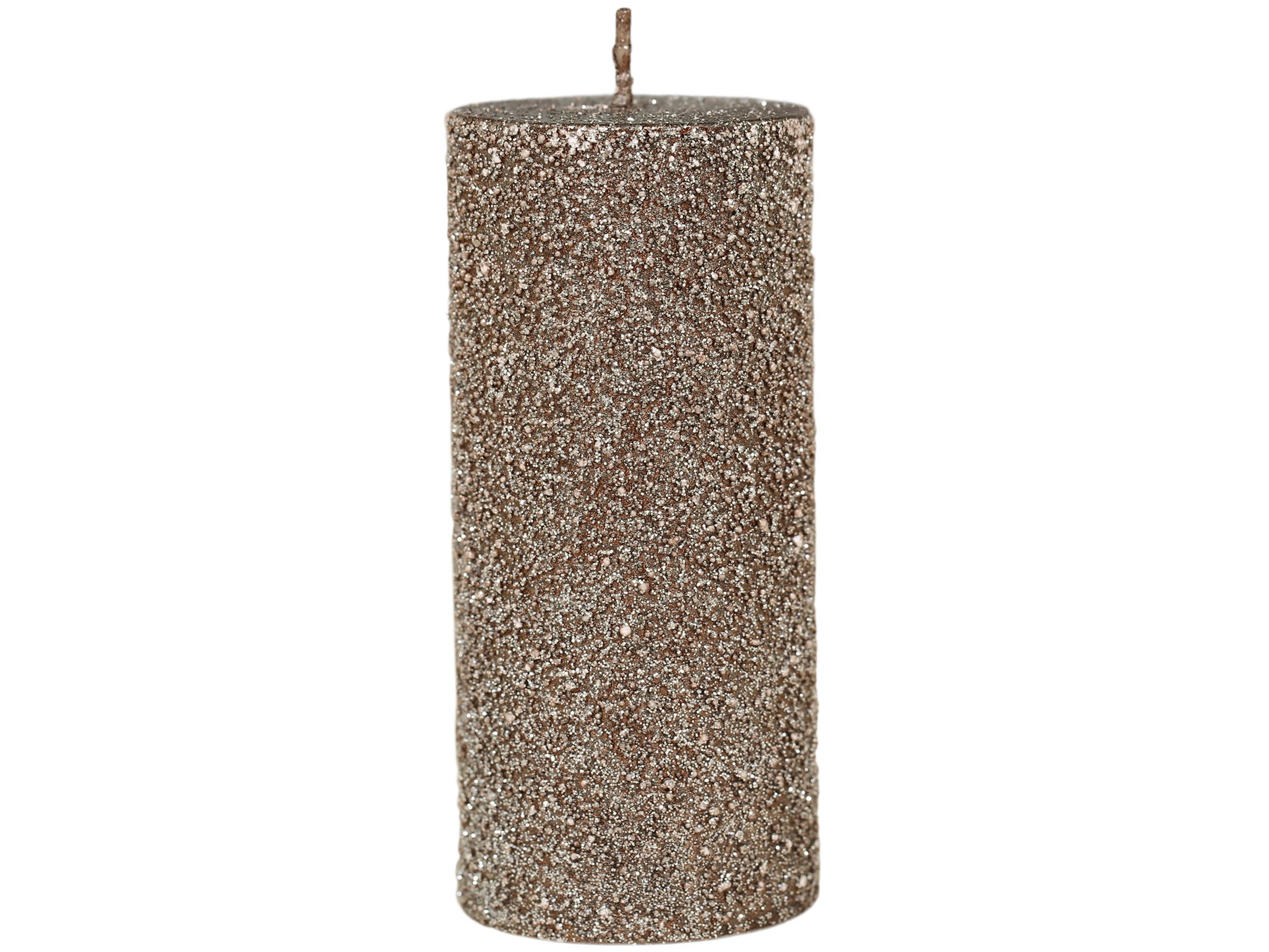 Chic Antique Stumpenkerze Stumpenkerze Macon Glitter Luxuskerze Weihnachtsdekoration, 100 % Paraffin, Glitterkerze, hochwertig, lange Brennzeit