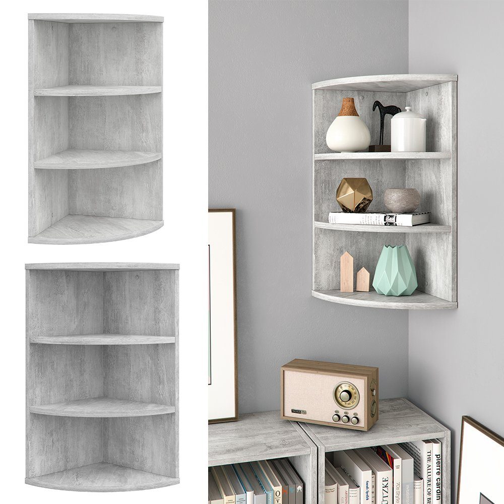 Vicco Eckregal Ecki, Beton, 30 x günstig online kaufen