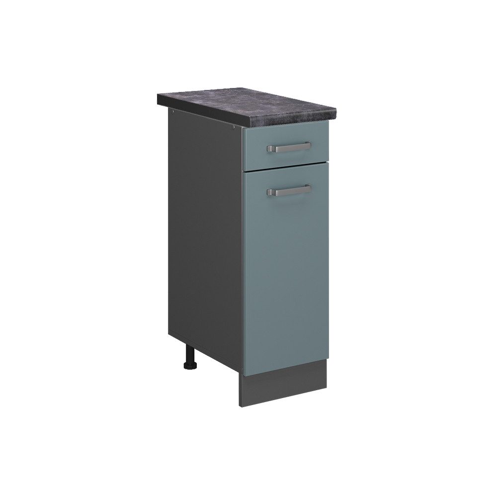 Vicco Unterschrank R-Line, Blau-Grau/Anthrazit, 30 cm, günstig online kaufen