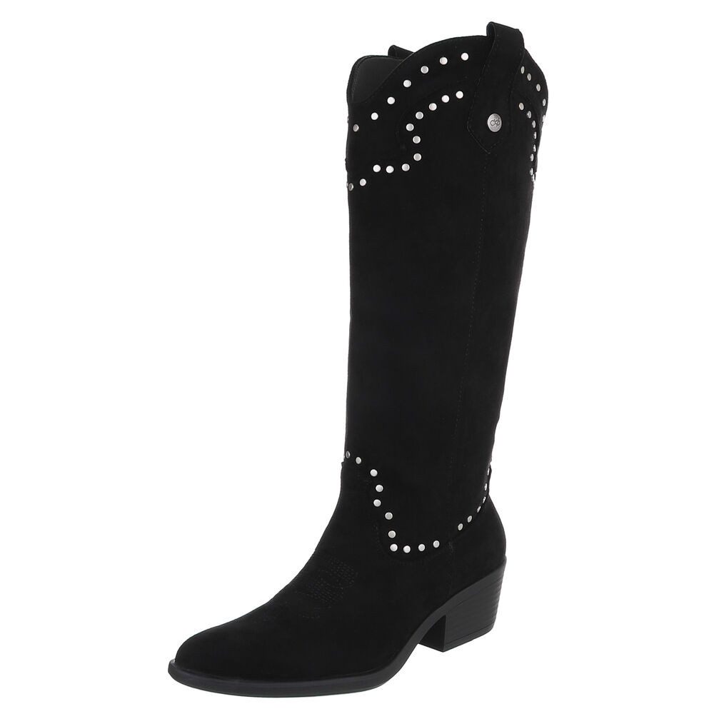 Ital-Design Elegante Stiefel mit raffinierten Details für Damen Westernstie günstig online kaufen