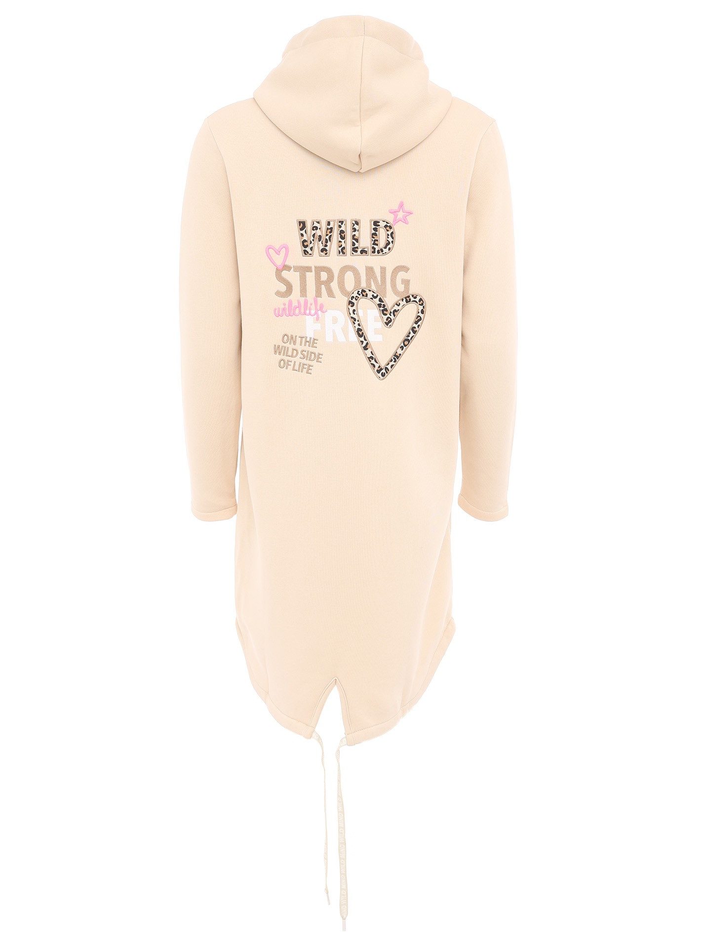 Zwillingsherz Kapuzensweatjacke Zwillingsherz Hoodiemantel "Wild Strong Fre günstig online kaufen