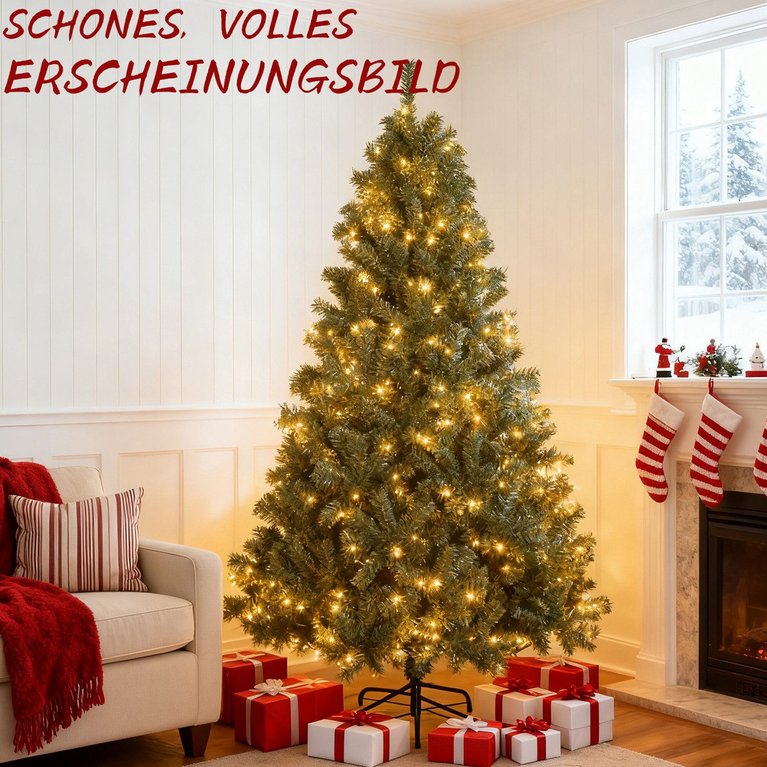 WILGOON Künstlicher Weihnachtsbaum Künstlicher Weihnachtsbaum, dichter Tann günstig online kaufen