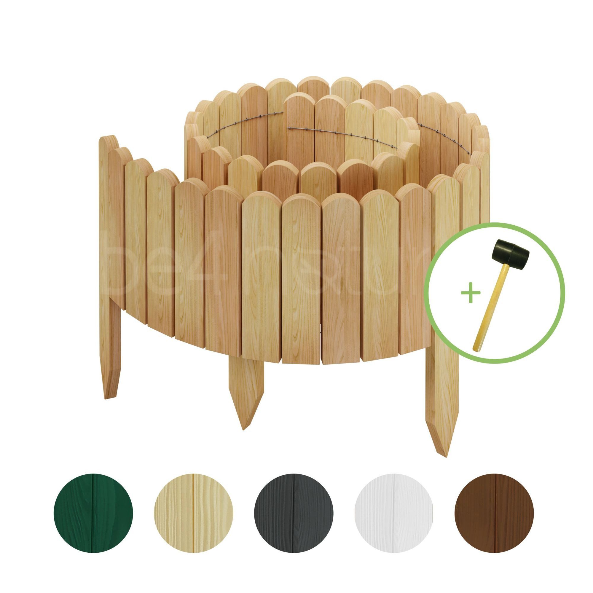be4nature Palisade Rollborder Flexibler Holzzaun aus günstig online kaufen
