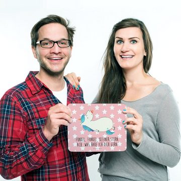Mr. & Mrs. Panda Mauspad Einhorn Schnuller - Rot Pastell - Geschenk, Baby, Säugling, Geschenk (1-St), Made in Germany