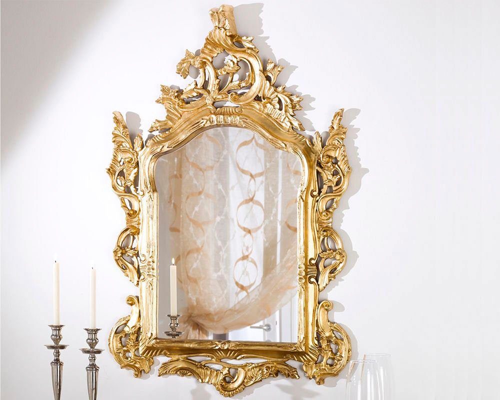 ASR Rahmendesign Barockspiegel Lichtenberg 82x128 cm – Blattgold, handgefertigt