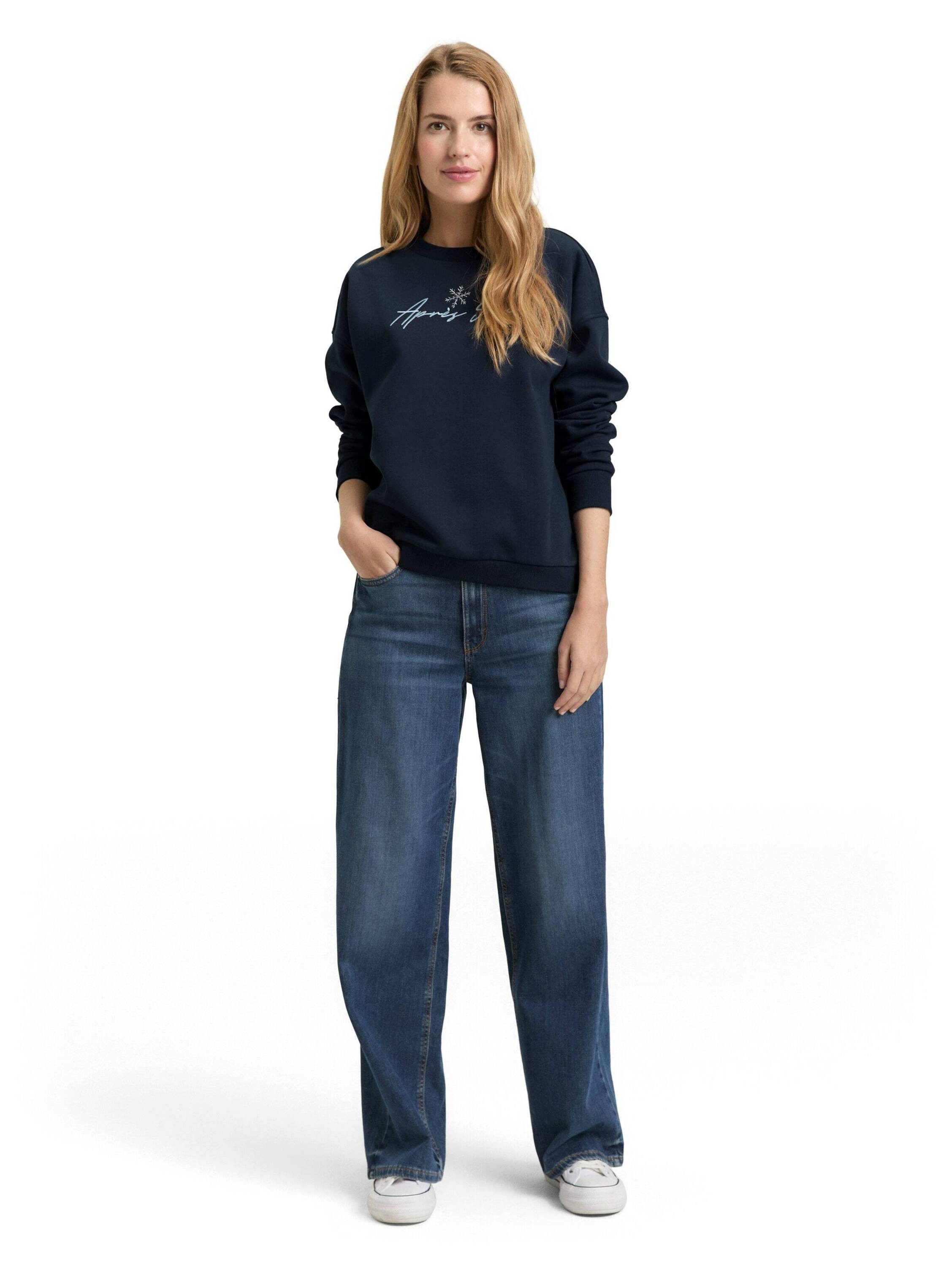 TOM TAILOR Sweatshirt (1-tlg) Stickerei