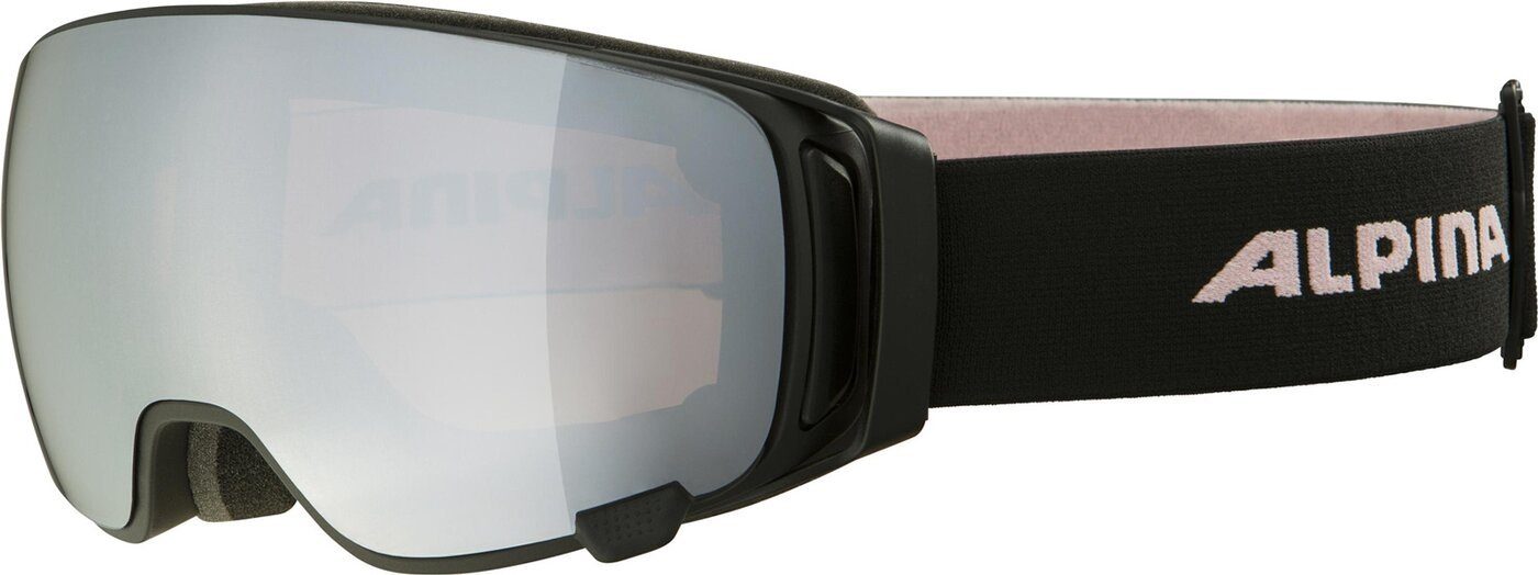 Alpina Sports Skibrille DOUBLE JACK matt black-rose MAG Q-LITE