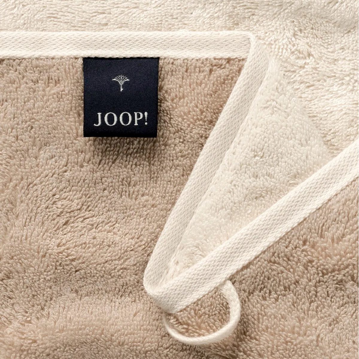 JOOP! Handtuch 2 Stück Joop! Gästetuch Classic Creme Beige 1600-36 30x50, Walkfrottier, 100% Baumwolle – Bild 3 von 3