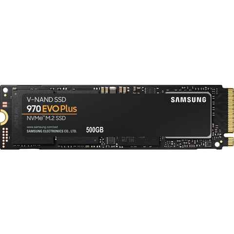 Samsung 970 EVO Plus NVMe™ M.2 1 TB interne SSD (500 GB) 3500 MB/S Lesegeschwindigkeit, 3300 MB/S Schreibgeschwindigkeit