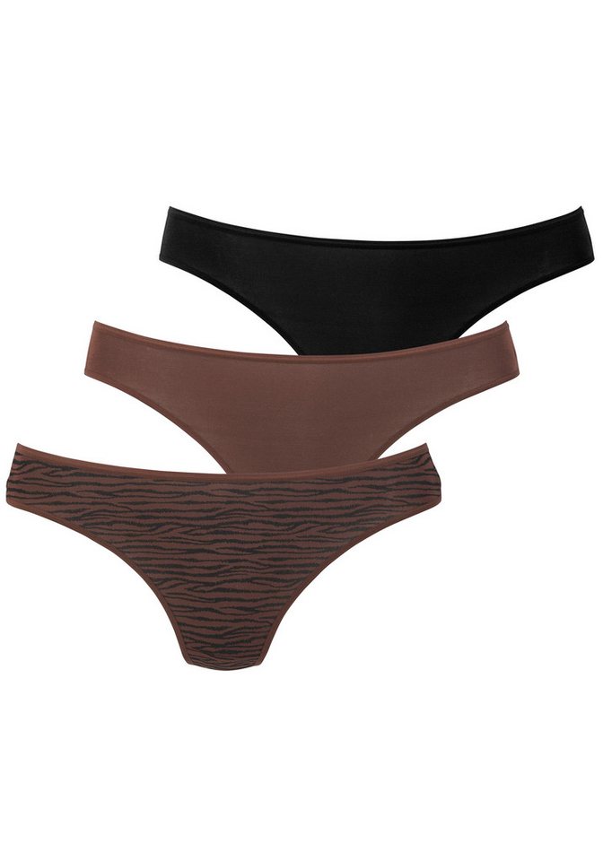 LASCANA String aus hochwertiger Modal-Qualität (3er-Pack)
