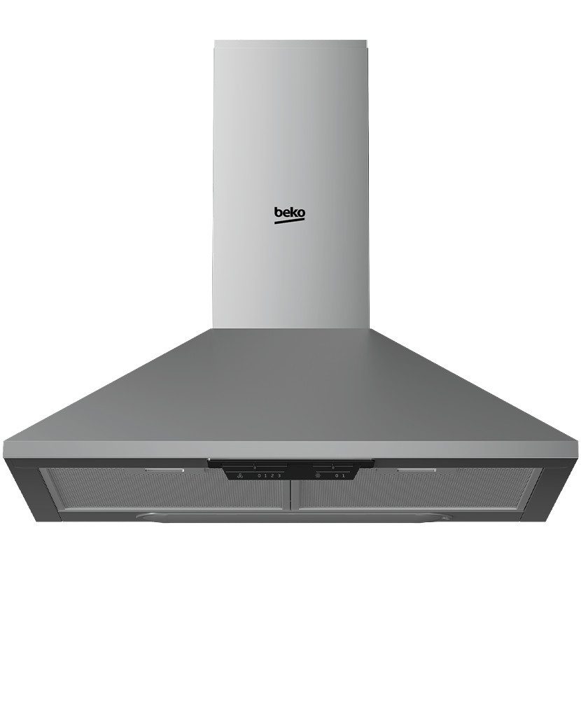 BEKO Kaminhaube HCP61310IH Umrüstbar auf Umluft, Metallfettfilter, Halogenlampen