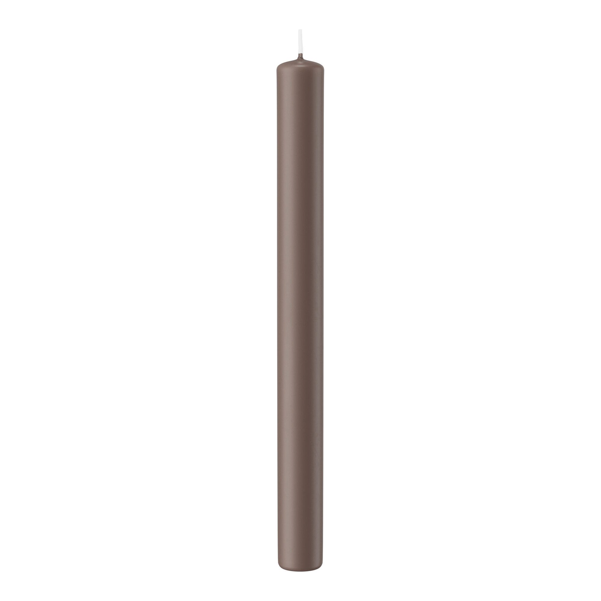 Wiedemann Kerzen Tafelkerze Stabkerzen Taupe 250 x Ø 22 mm, 10 Stück