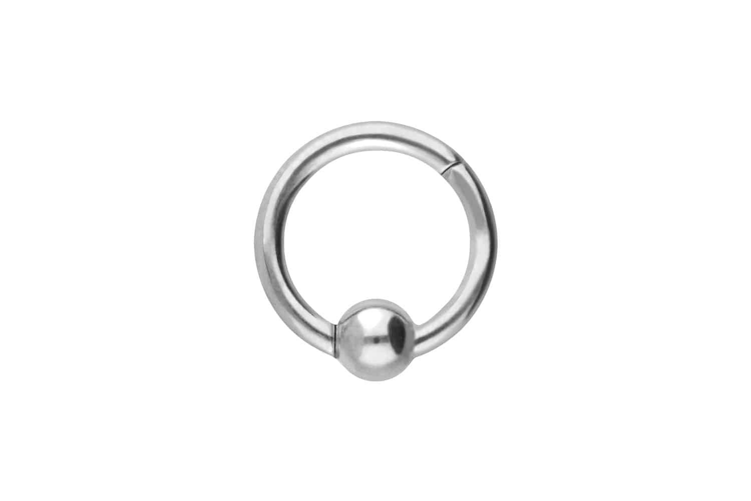 Piercing-Set Chirurgenstahl Segmentring Clicker KUGEL