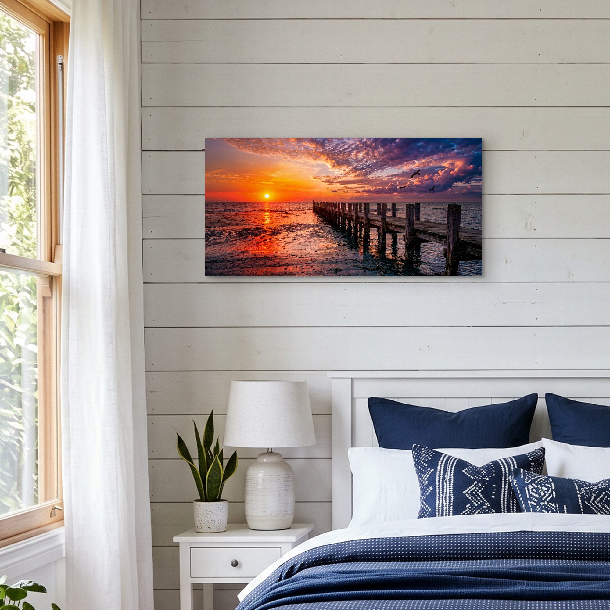 OTTO home Leinwandbild Steg mit Sonnenuntergang, Meer Bilder (1 St) – Bild 3 von 4