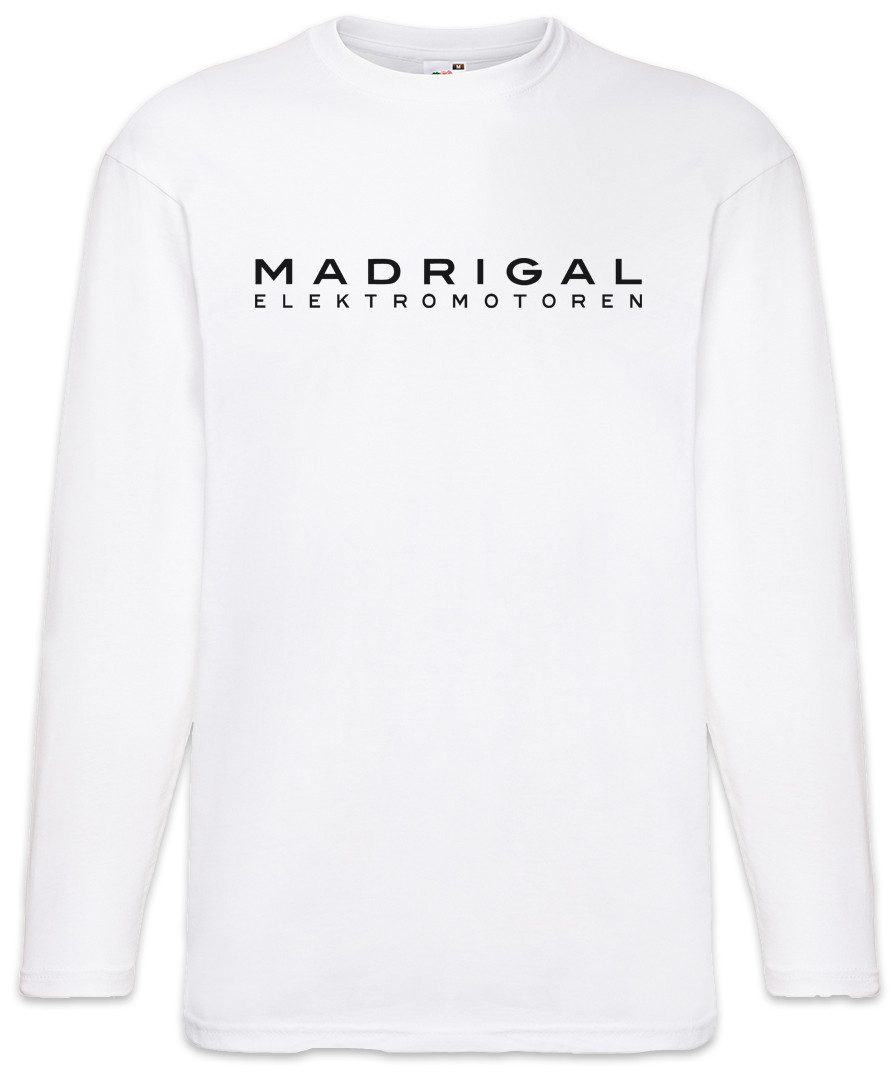 Langarmshirt White Madrigal Elektromotoren Langarm T-Shirt Electromotive Logo