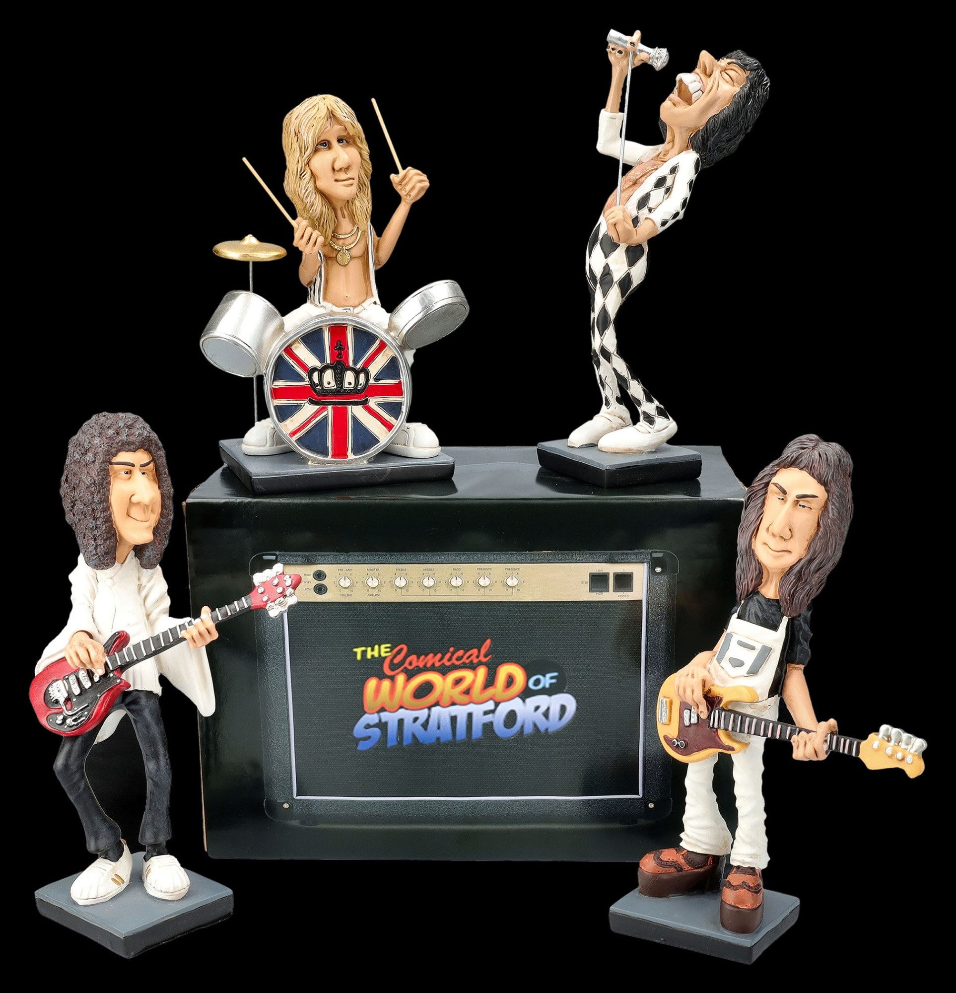 Figuren Shop GmbH Dekofigur Freddie Figur – Rockstar Karikatur Funny Statue günstig online kaufen
