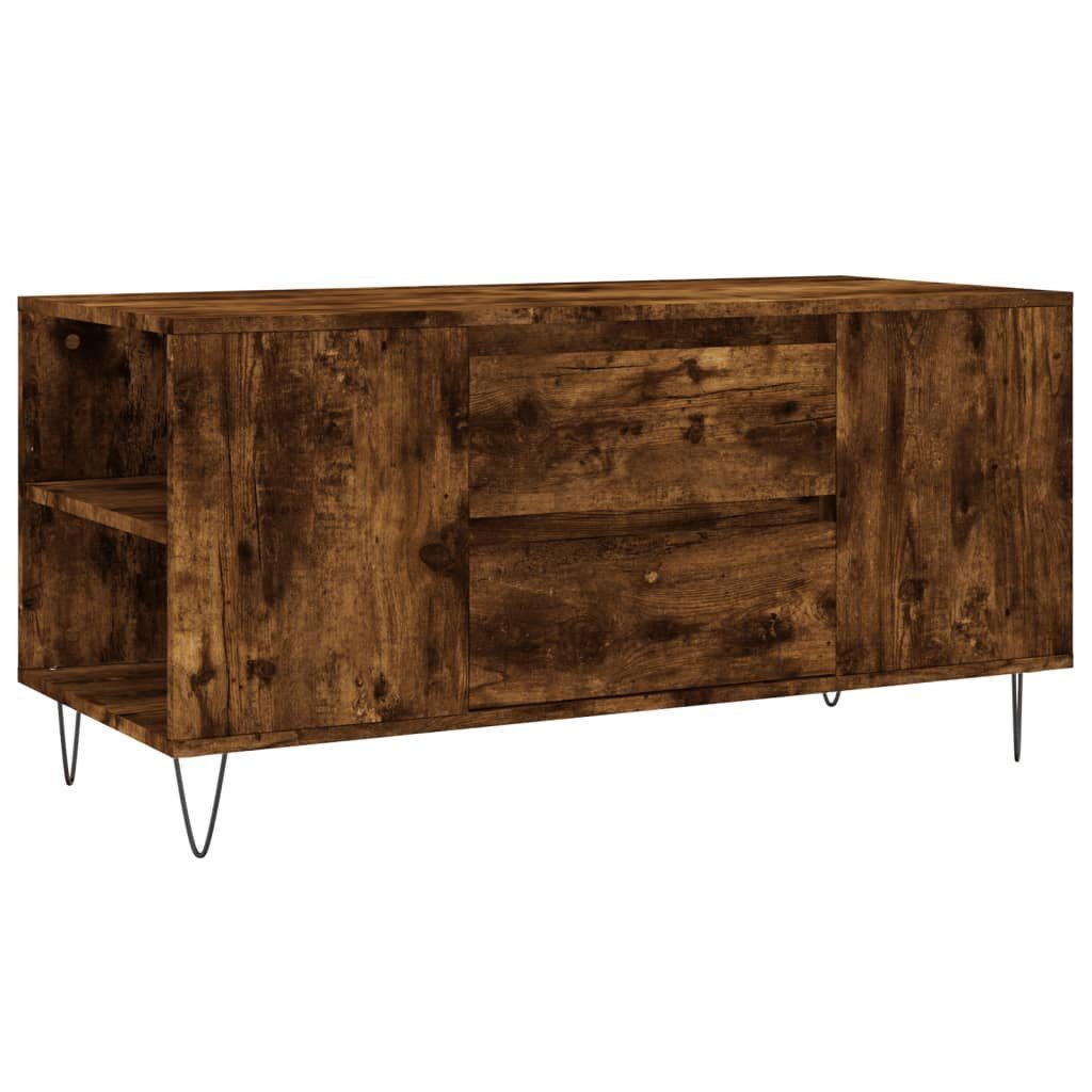 Couchtisch 102x44,5x50 vidaXL Holzwerkstoff Räuchereiche | Räuchereiche (1-St) cm Räuchereiche Couchtisch