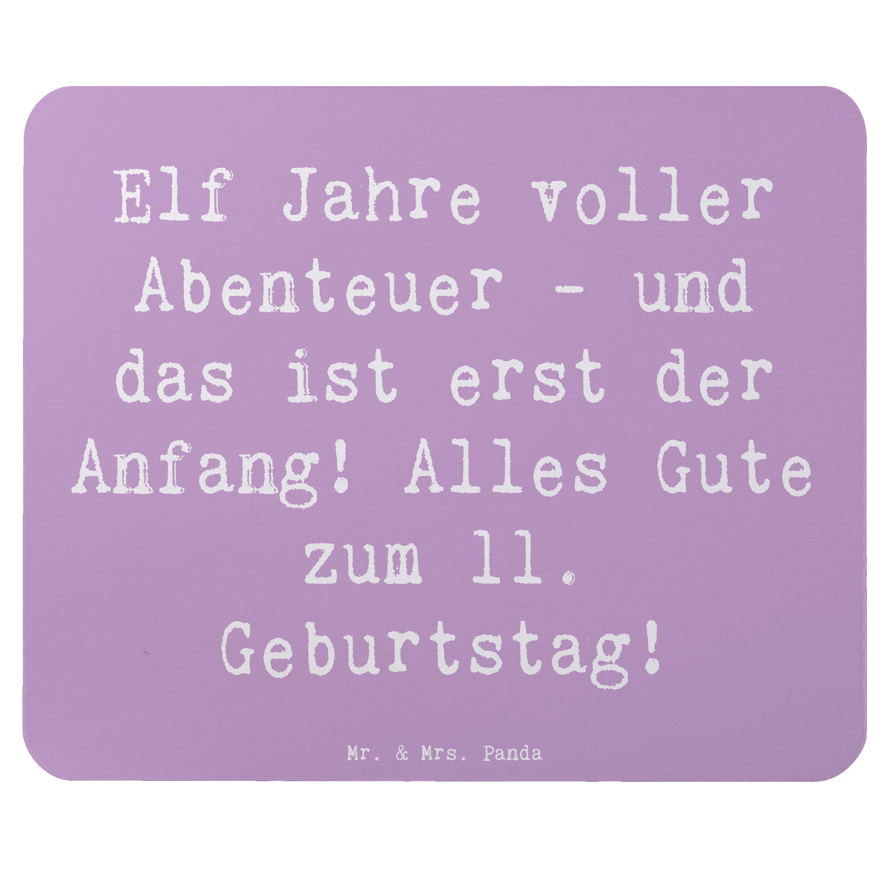 Mauspad Spruch 11. Geburtstag Abenteuer - Lavendeltraum - Geschenk, Alles Gut
